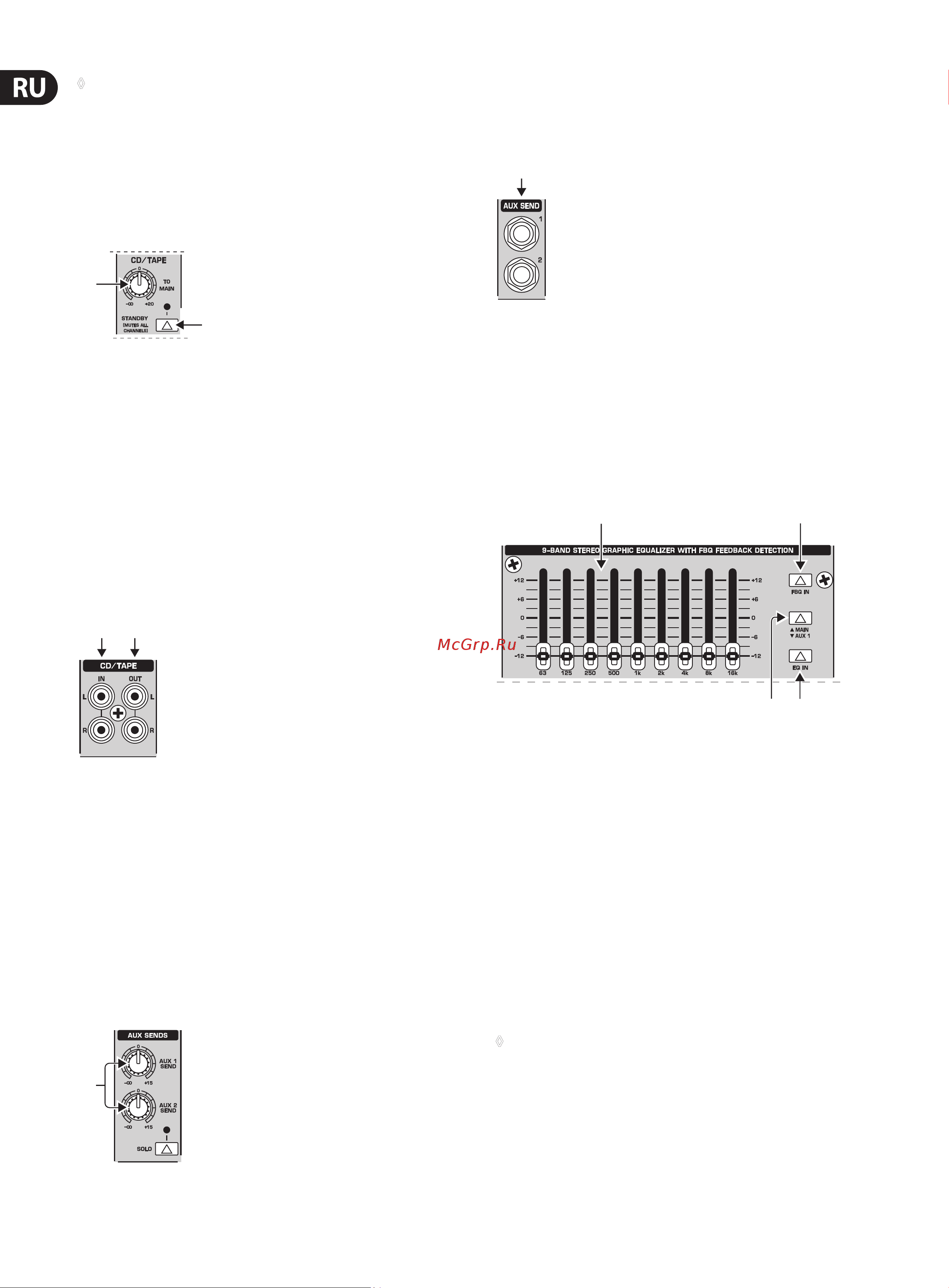 Behringer EURODESK SX2442FX [10/19] Cd tape