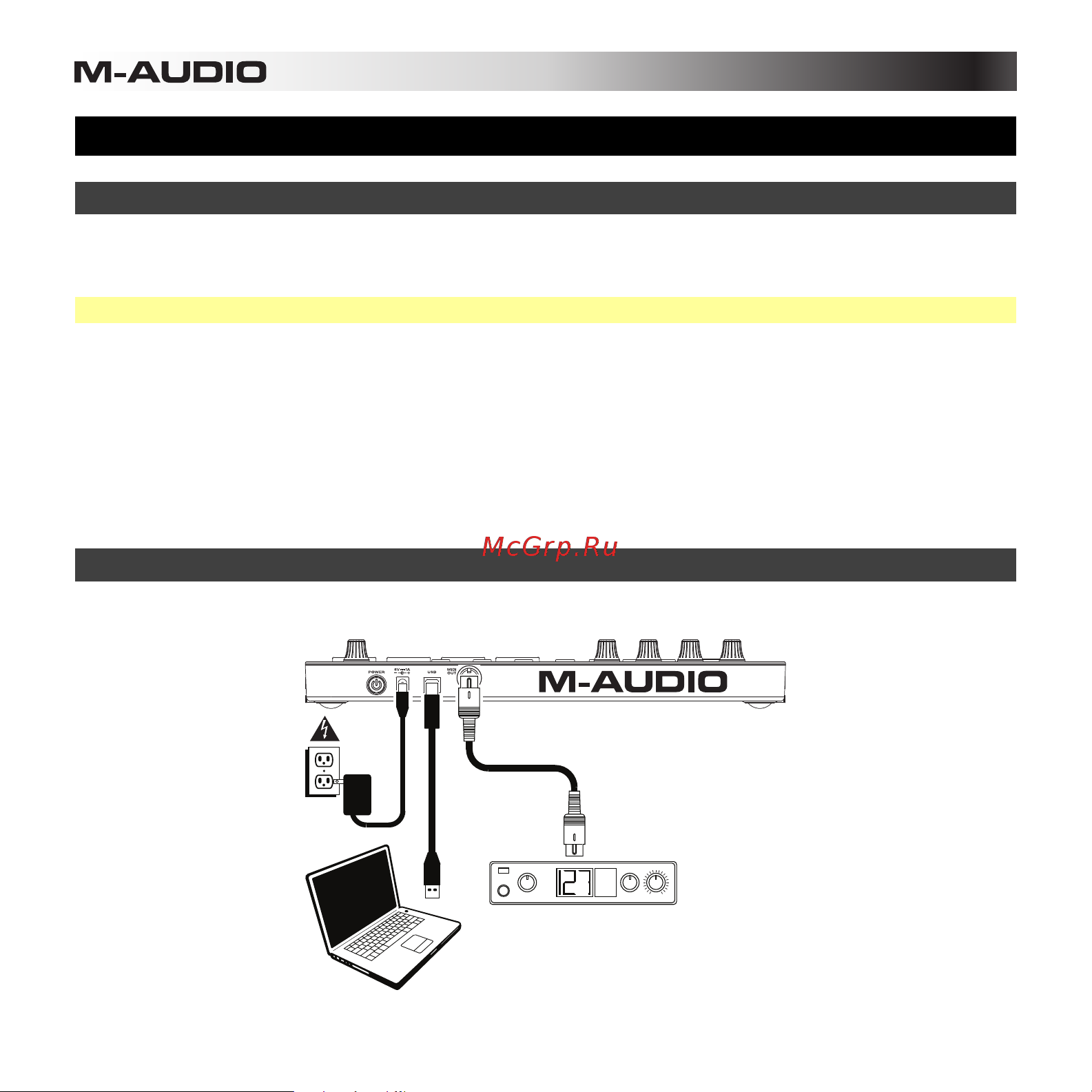 M-Audio Trigger Finger Pro [12/97] Download and install the software
