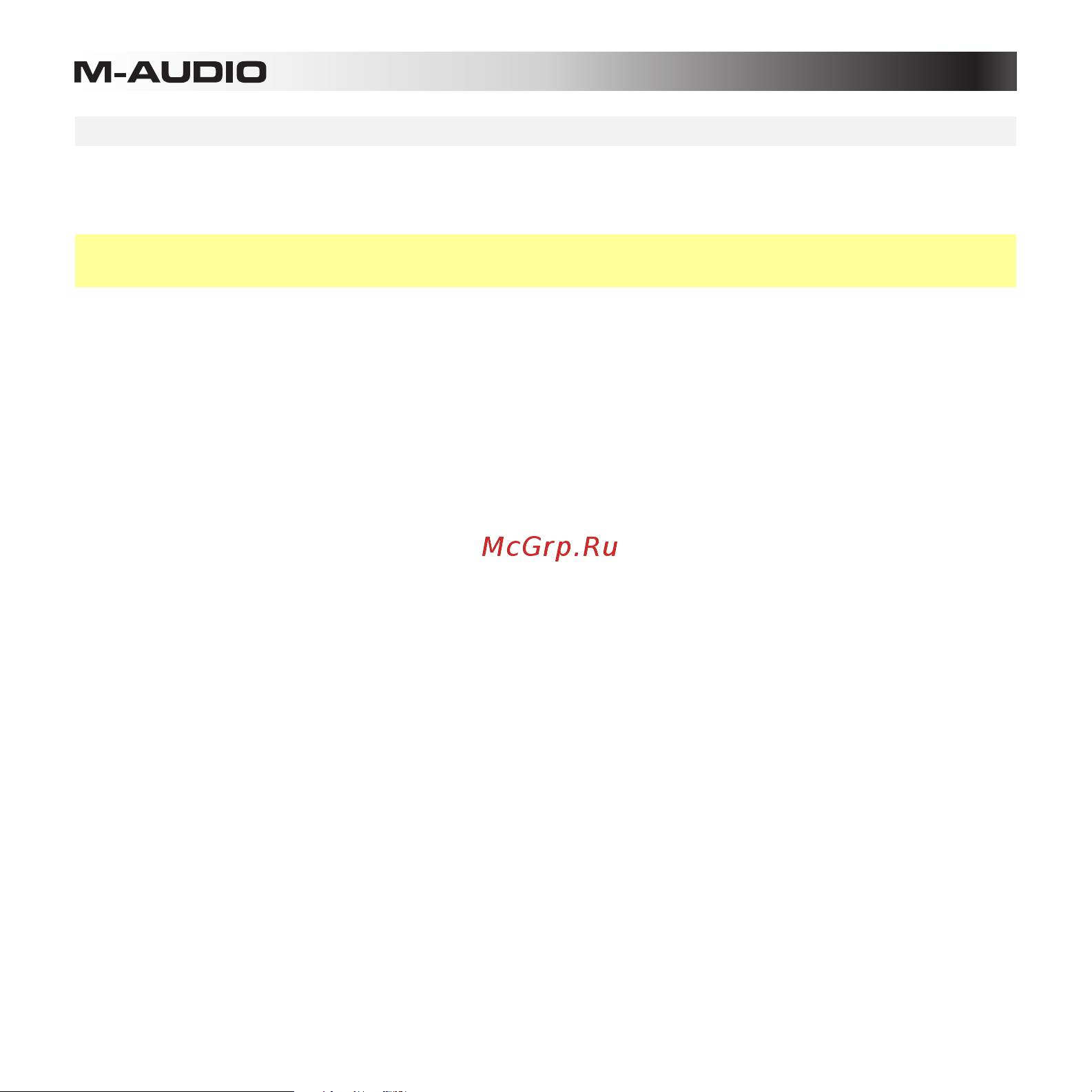 M-Audio Trigger Finger Pro [40/97] Settings