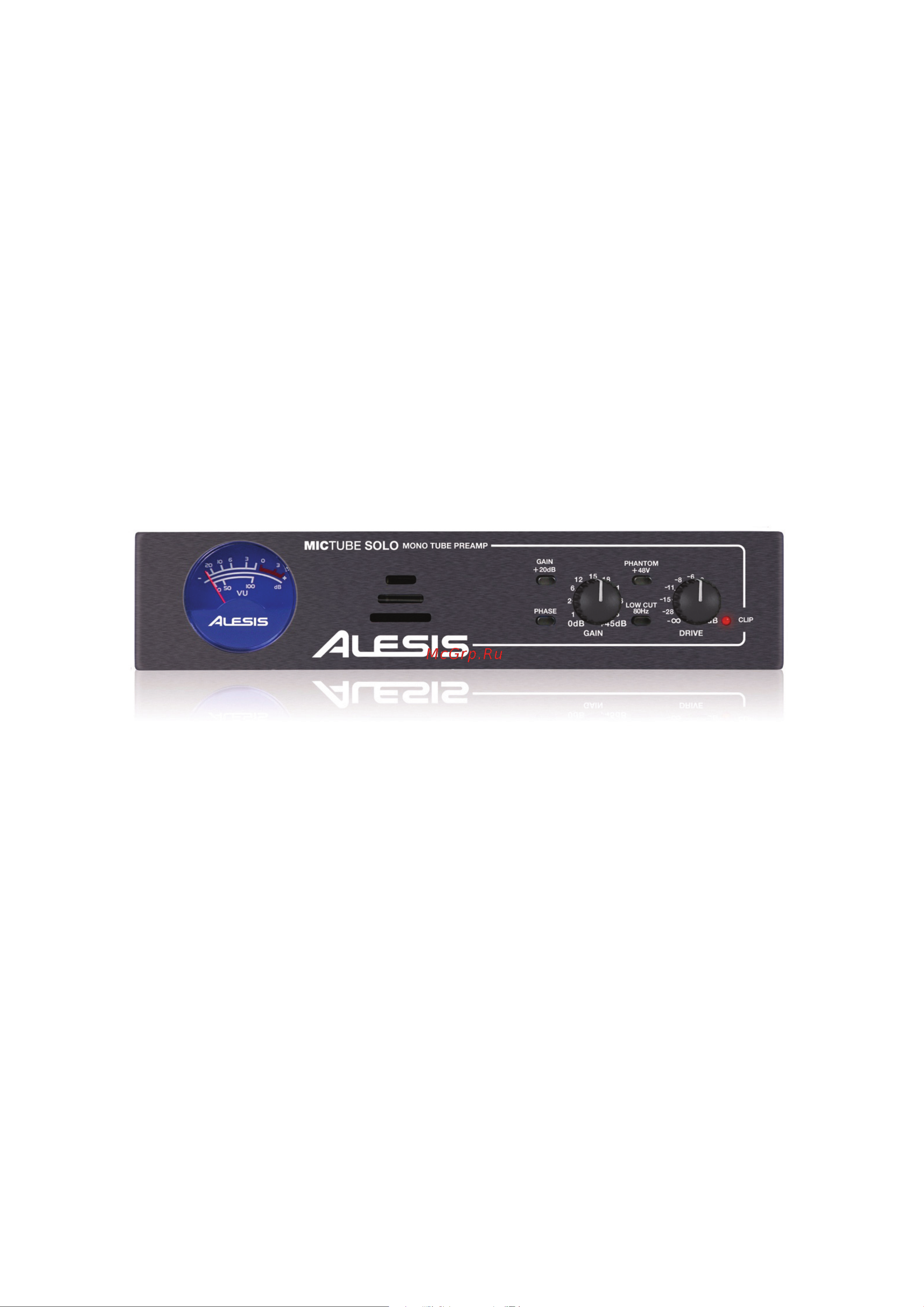 Alesis MicTube Solo Руководство по эксплуатации онлайн