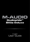 M-Audio Studiophile BX5a Deluxe Руководство по эксплуатации