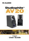 M-Audio Studiophile AV 20 Руководство по эксплуатации