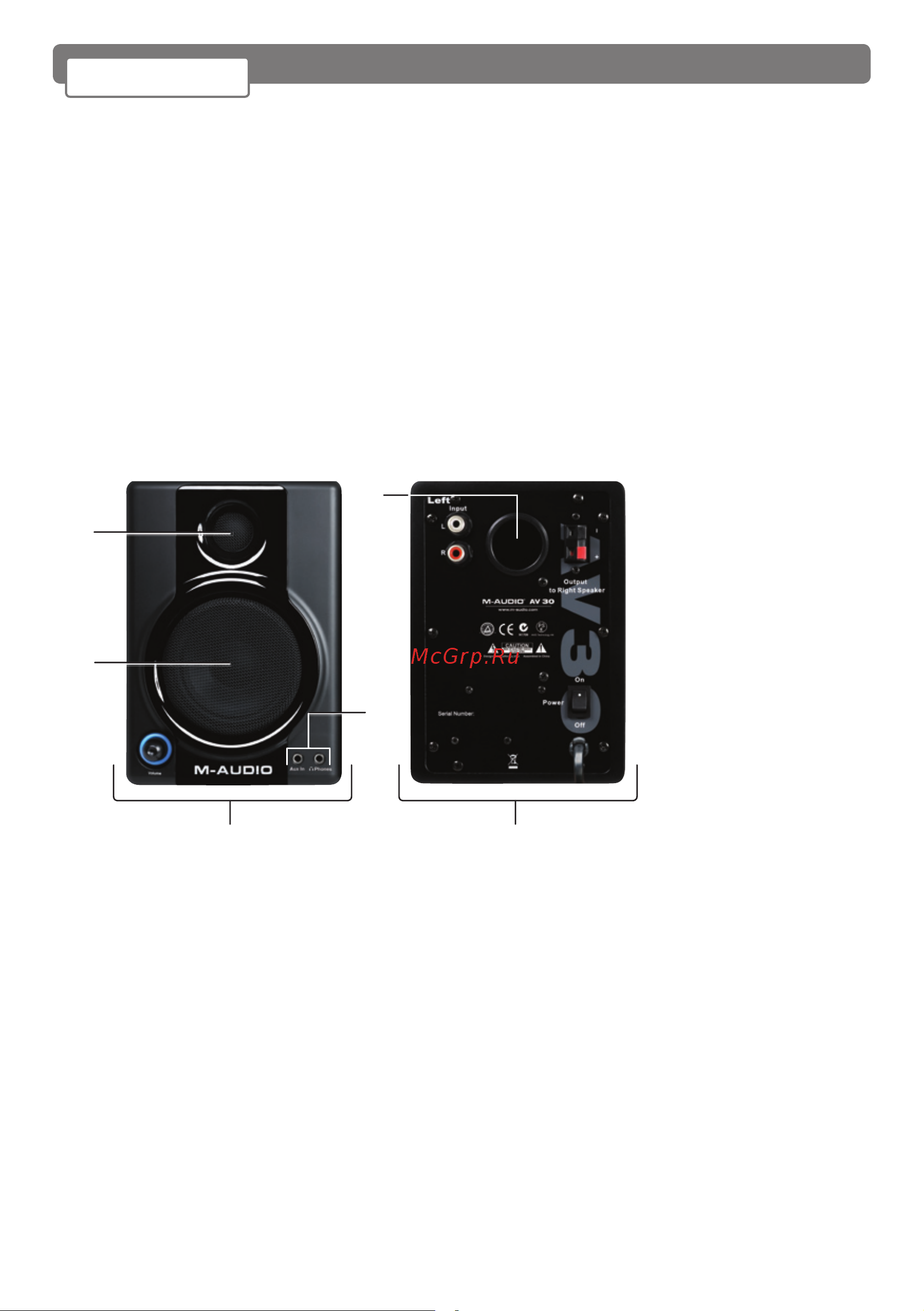 M-Audio Studiophile AV 30 [2/10] Woofer