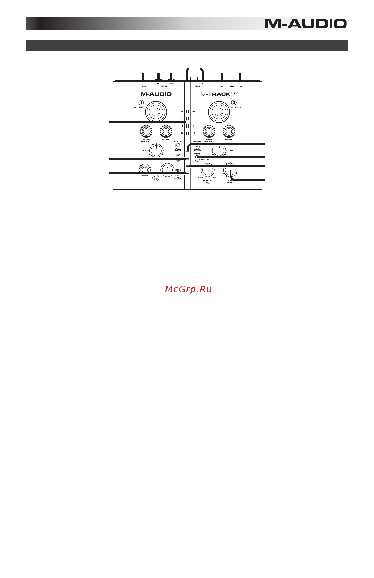 M-Audio M-Track Plus [5/24] Features
