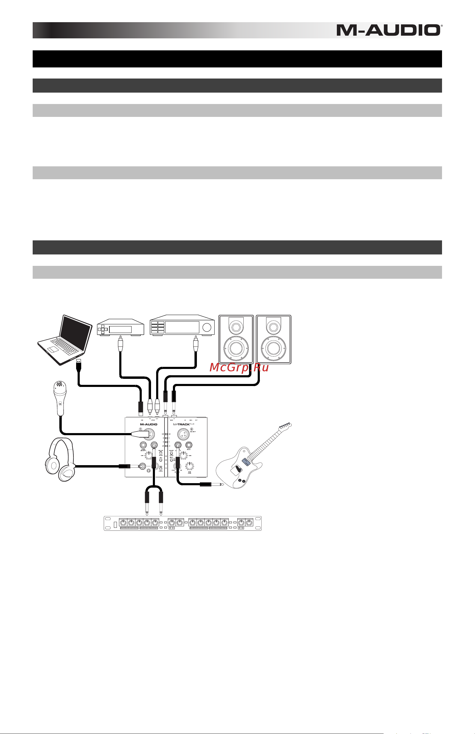 M-Audio M-Track Plus [7/24] Introducción