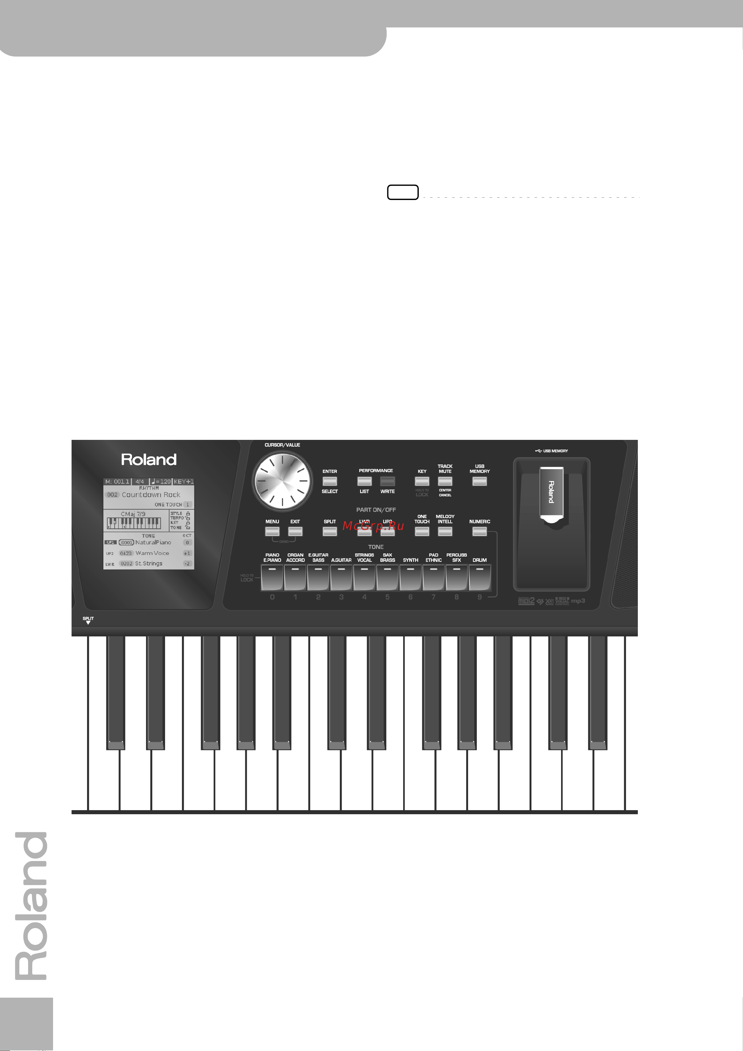 Roland BK-5 [12/145] Q r s t u v w x