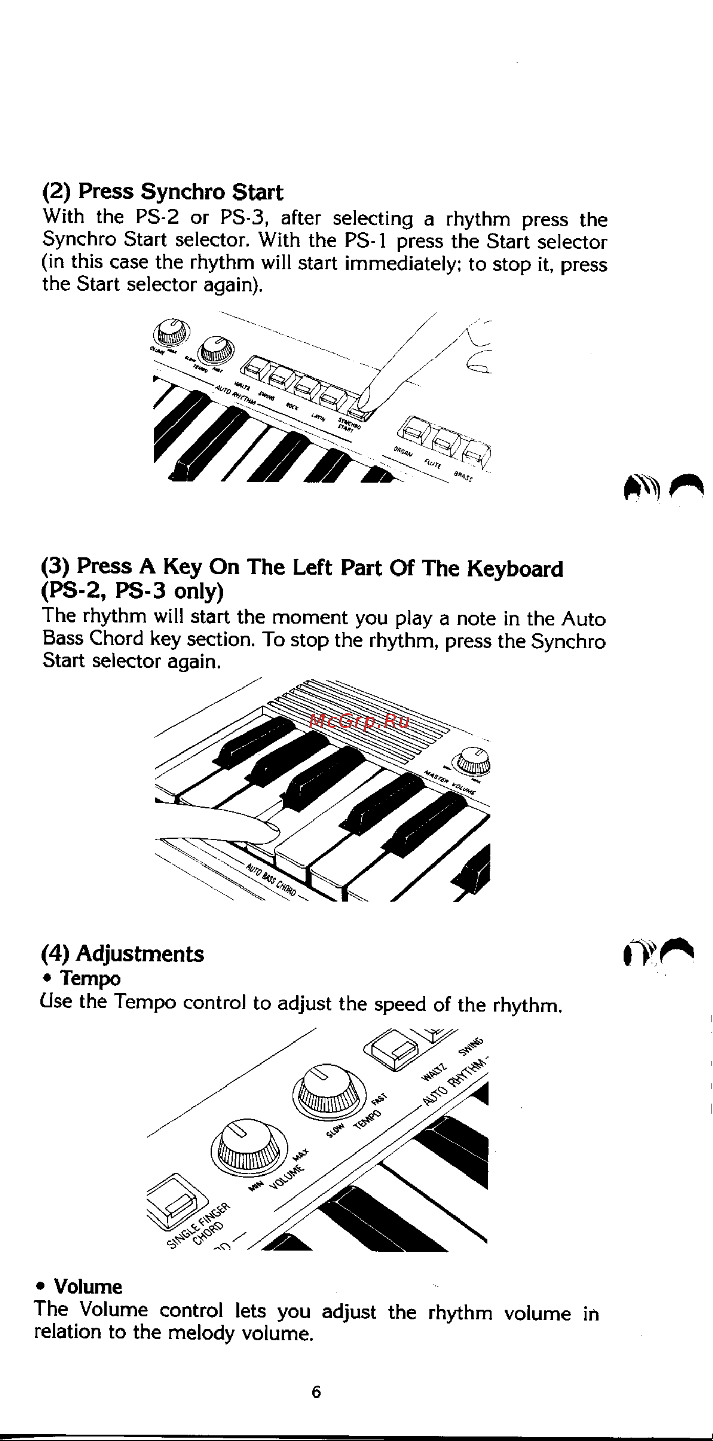 Yamaha PS-3 Руководство по эксплуатации онлайн [7/14] 761378