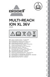 Bissell 2166N MultiReach Ion XL 36V Руководство по эксплуатации
