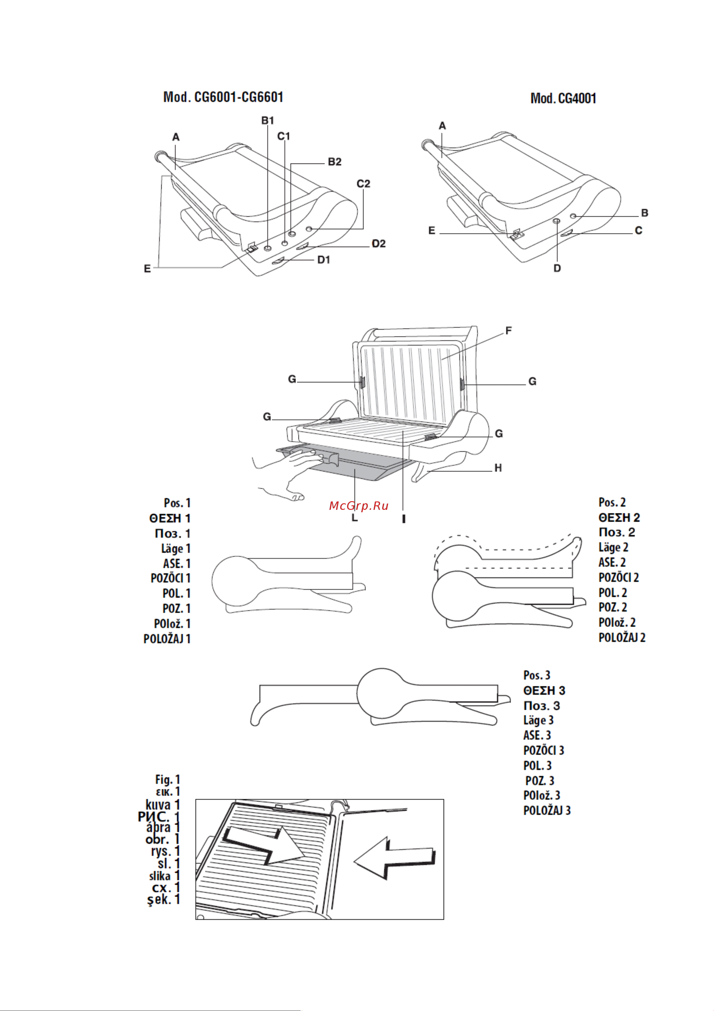 Delonghi CG4001 Руководство по эксплуатации онлайн [2/7] 761515