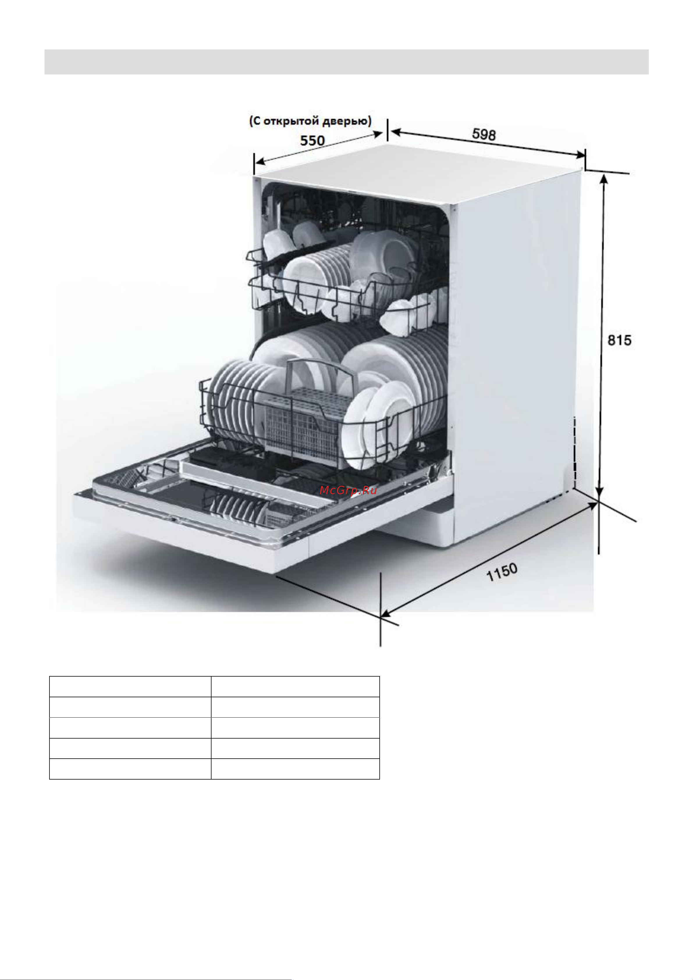 Midea MID60S300i [38/40] Технические характеристики