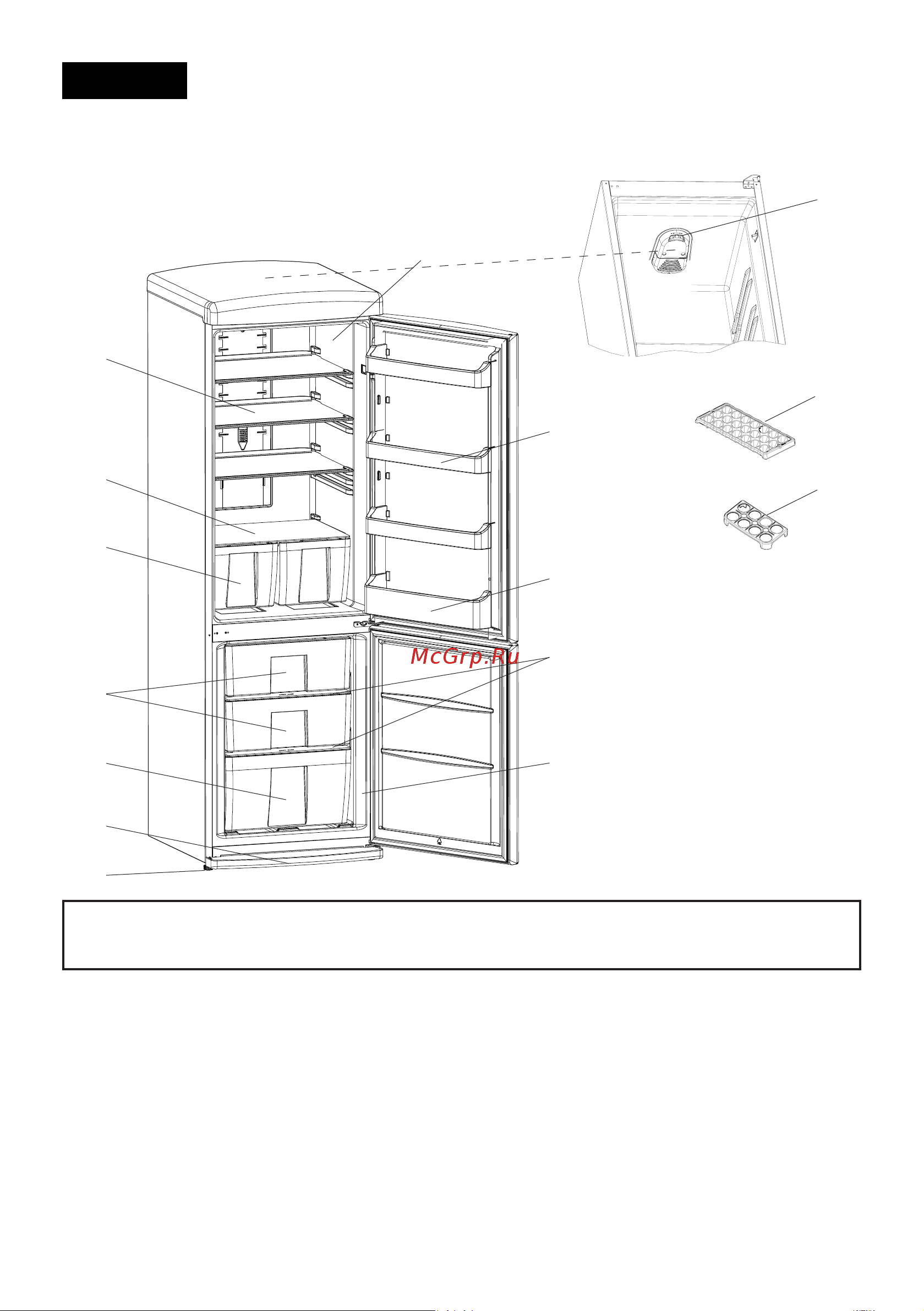 Schaub Lorenz SLUS 335 S2 [20/40] Части и компоненты холодильника deo 7