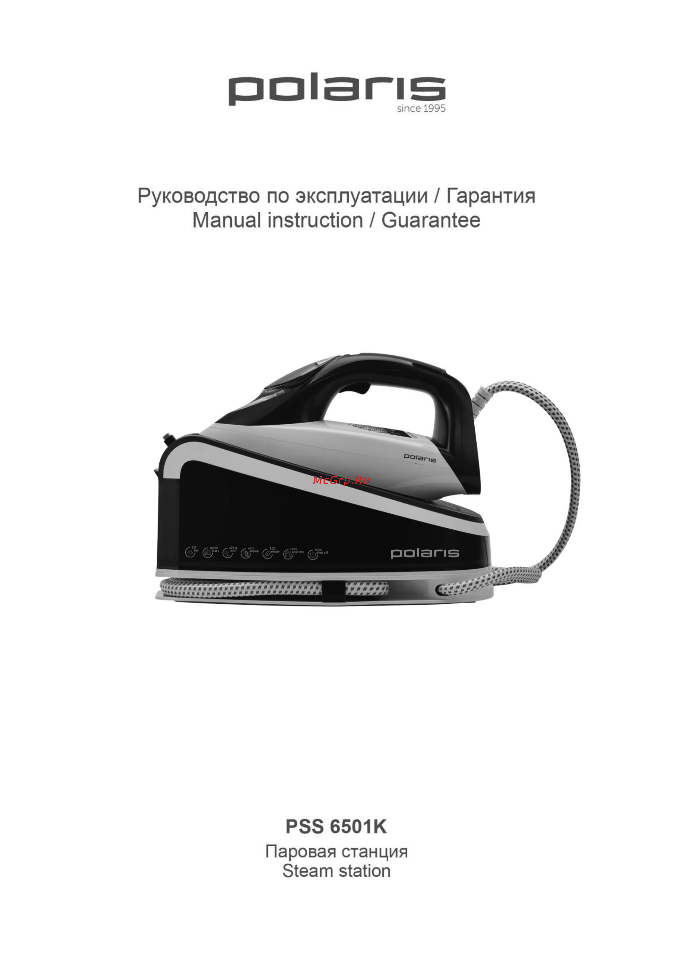 Polaris PSS 6501K Руководство по эксплуатации онлайн