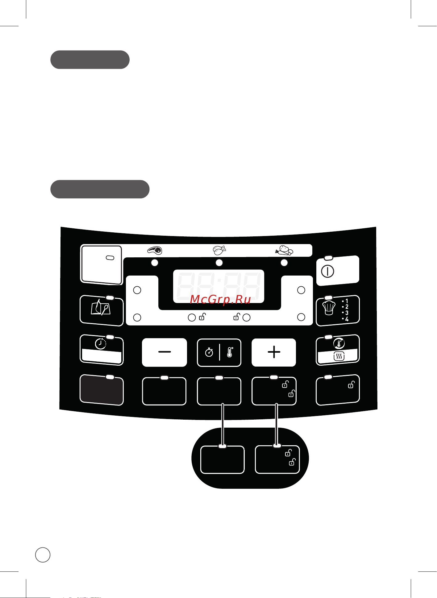 Moulinex CE430A32 [12/116] Control panel
