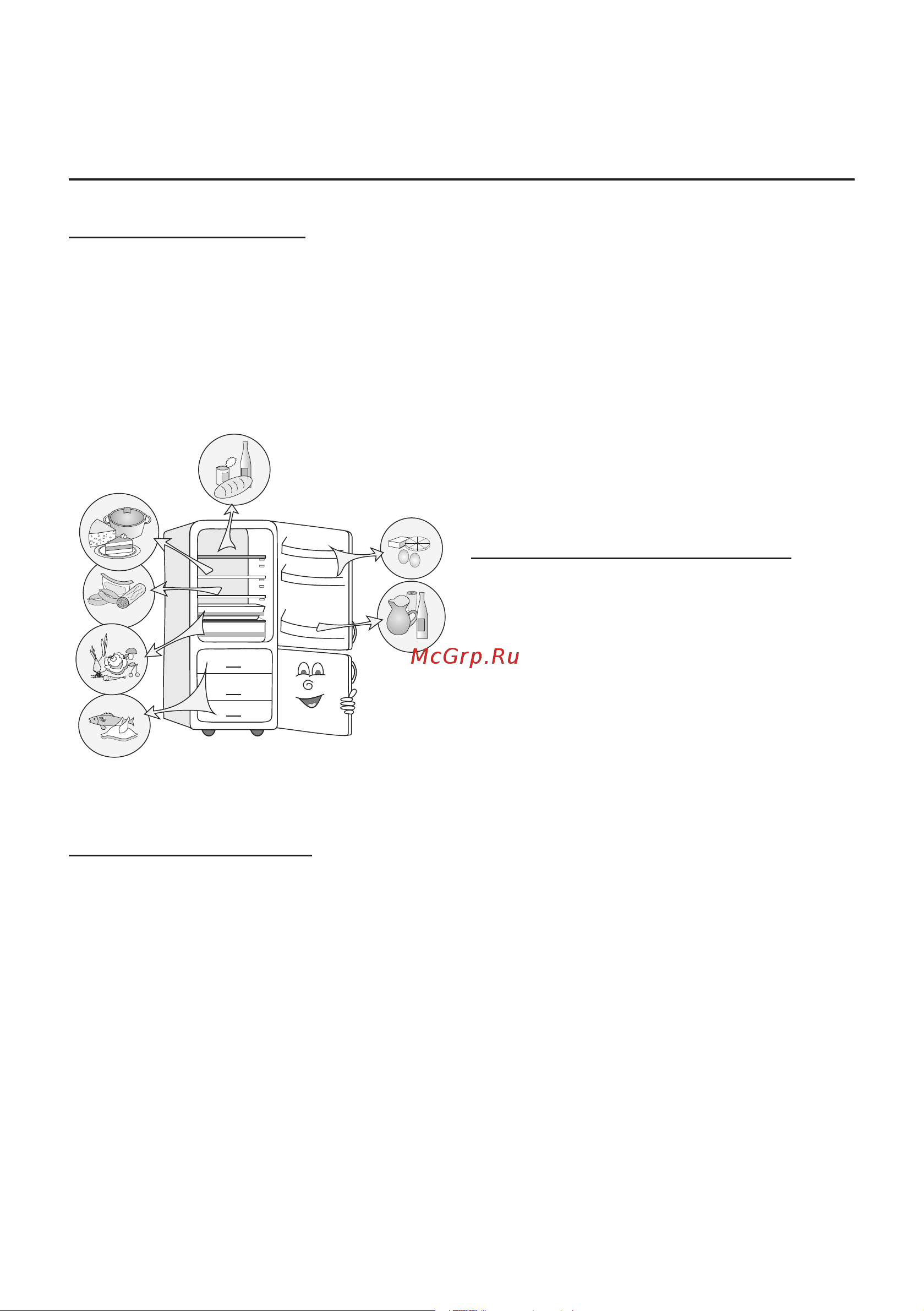 Gorenje RK4181PW4 [30/43] Рекомендации по распределению продуктов