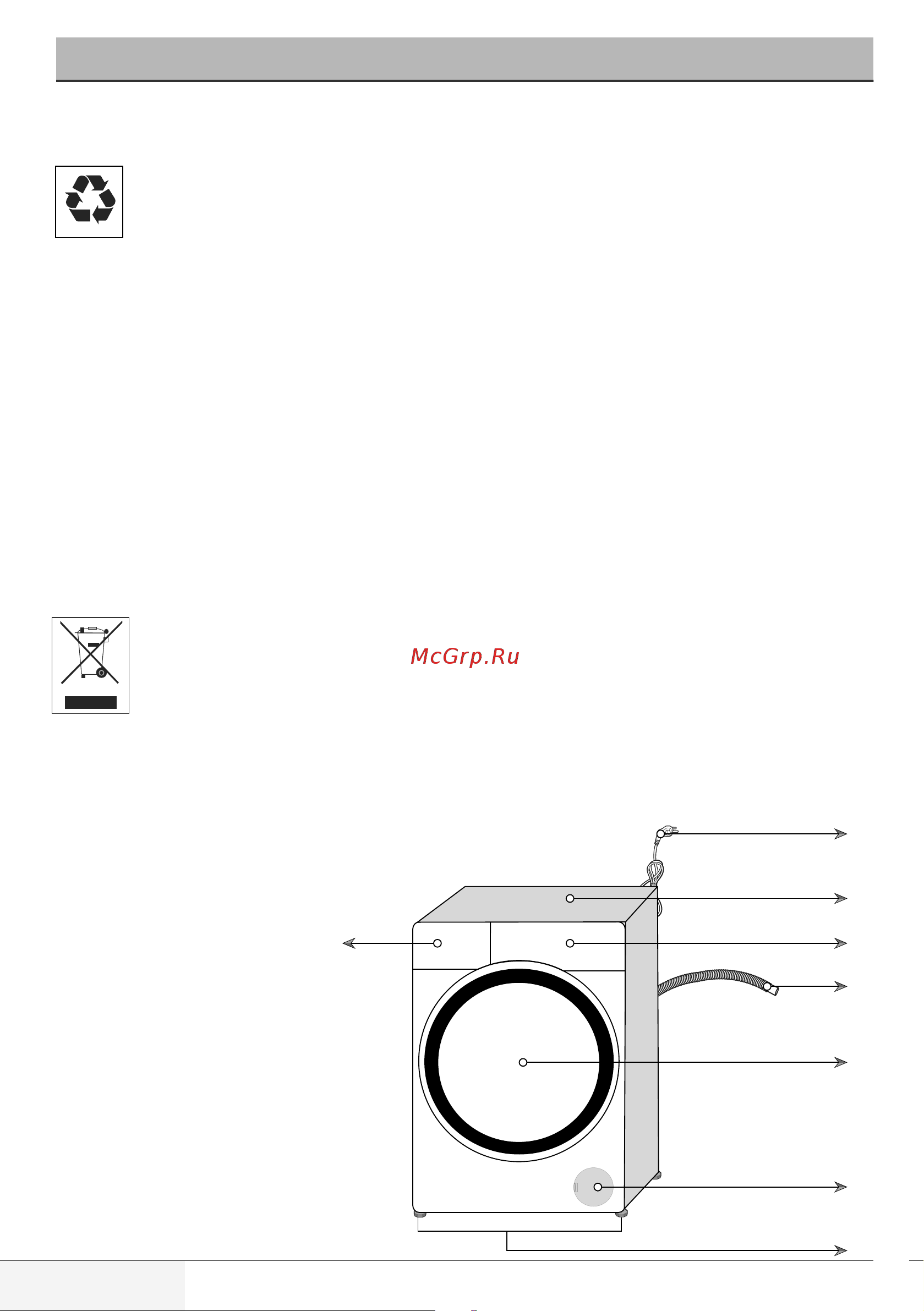 Beko RSPE 78612 W [4/36] Описание стиральной машины
