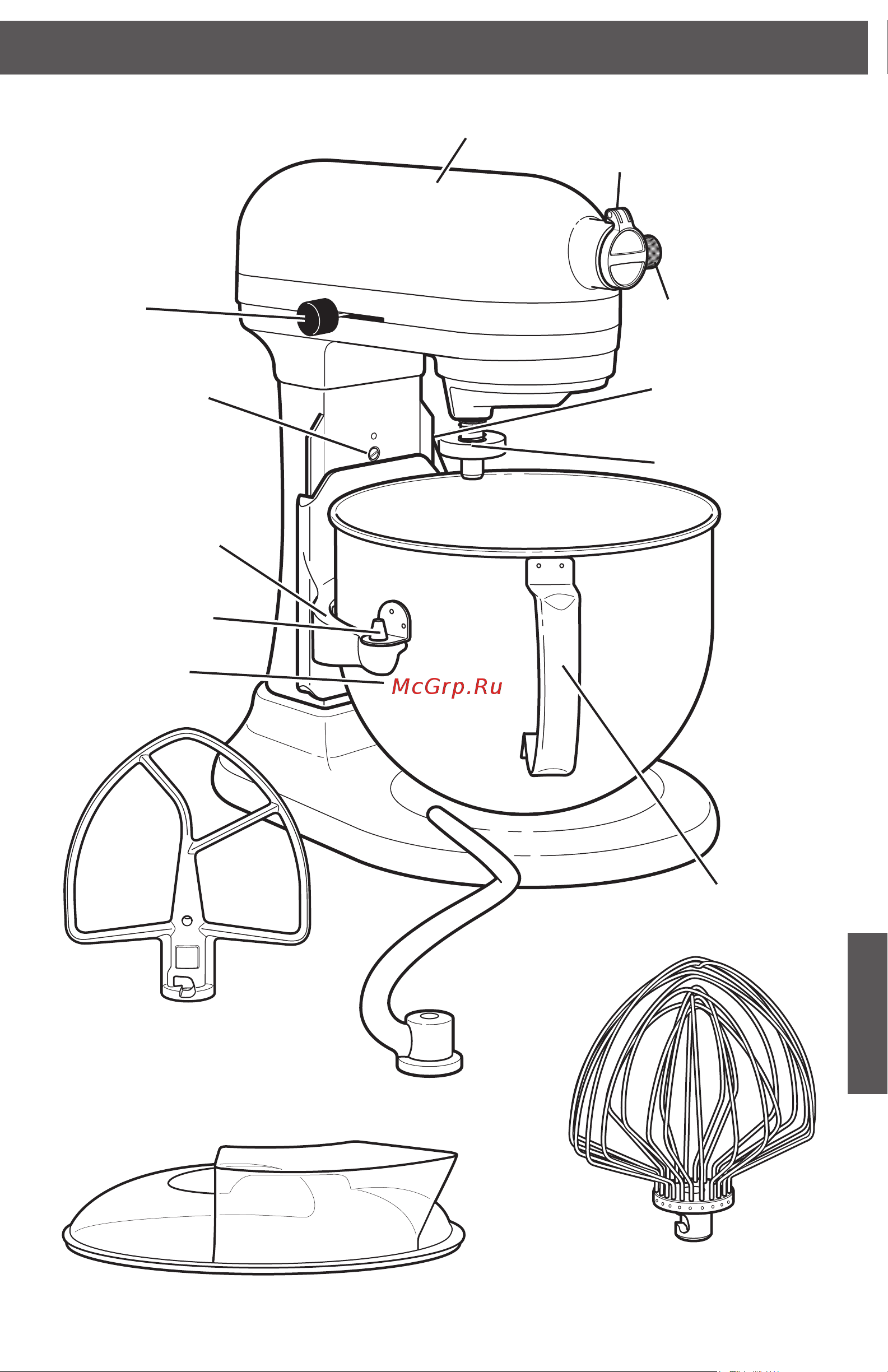 KitchenAid Artisan 5KSM7580XEER [5/14] Части и характеристики