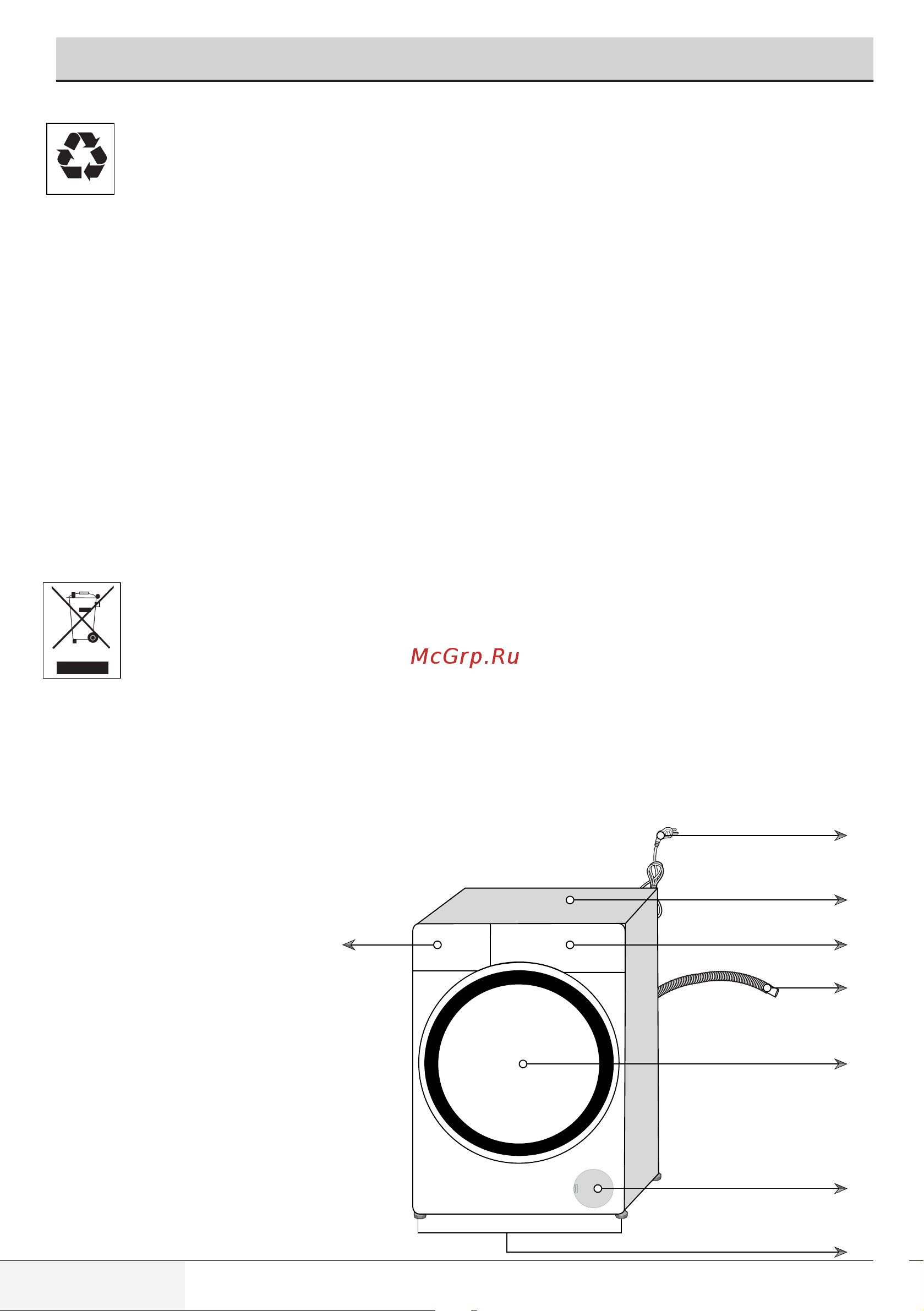 Beko WSPE 7612 A [4/36] Описание стиральной машины