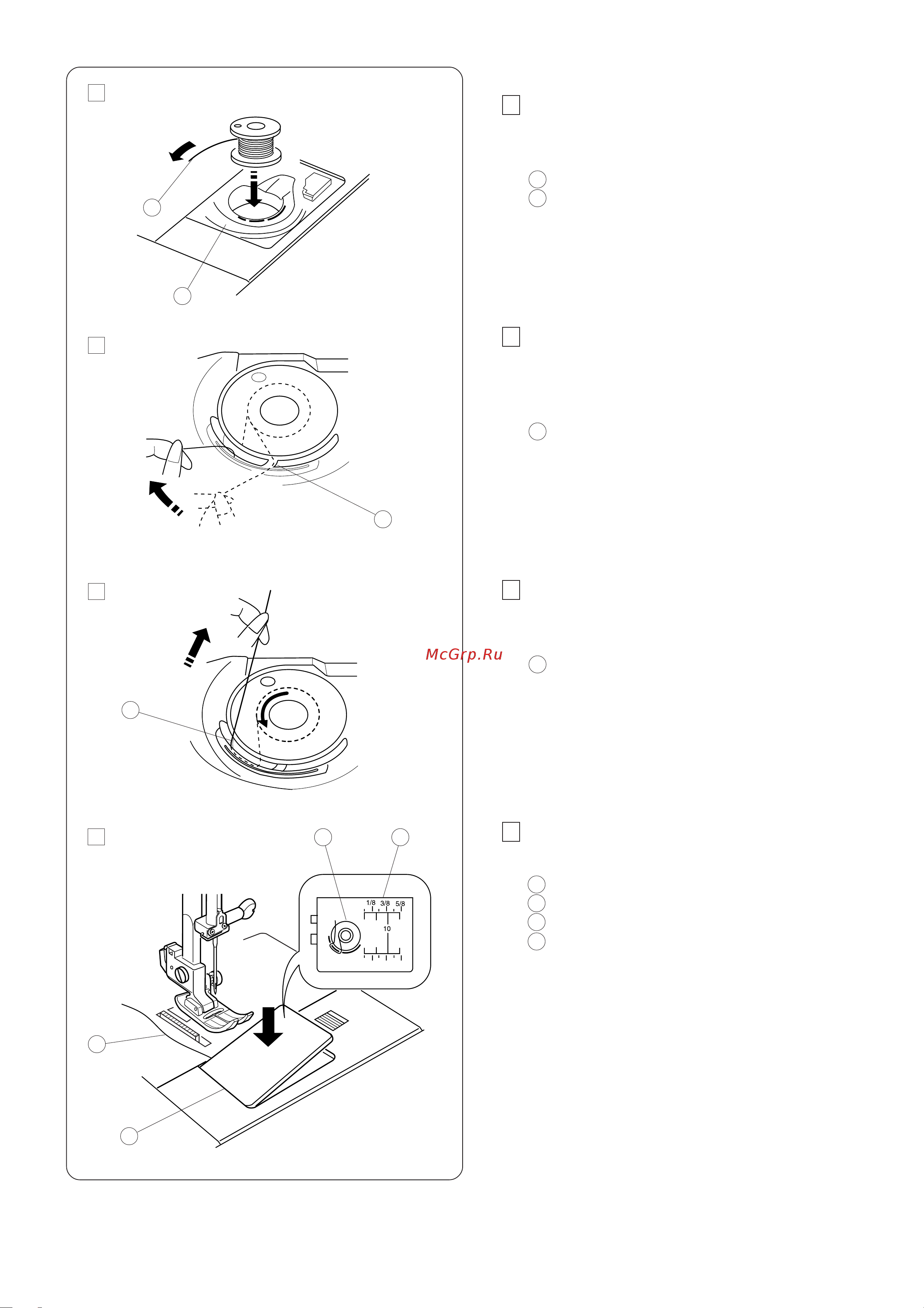 Janome QC 1M [14/51] Óñòàíîâêà øïóëüêè