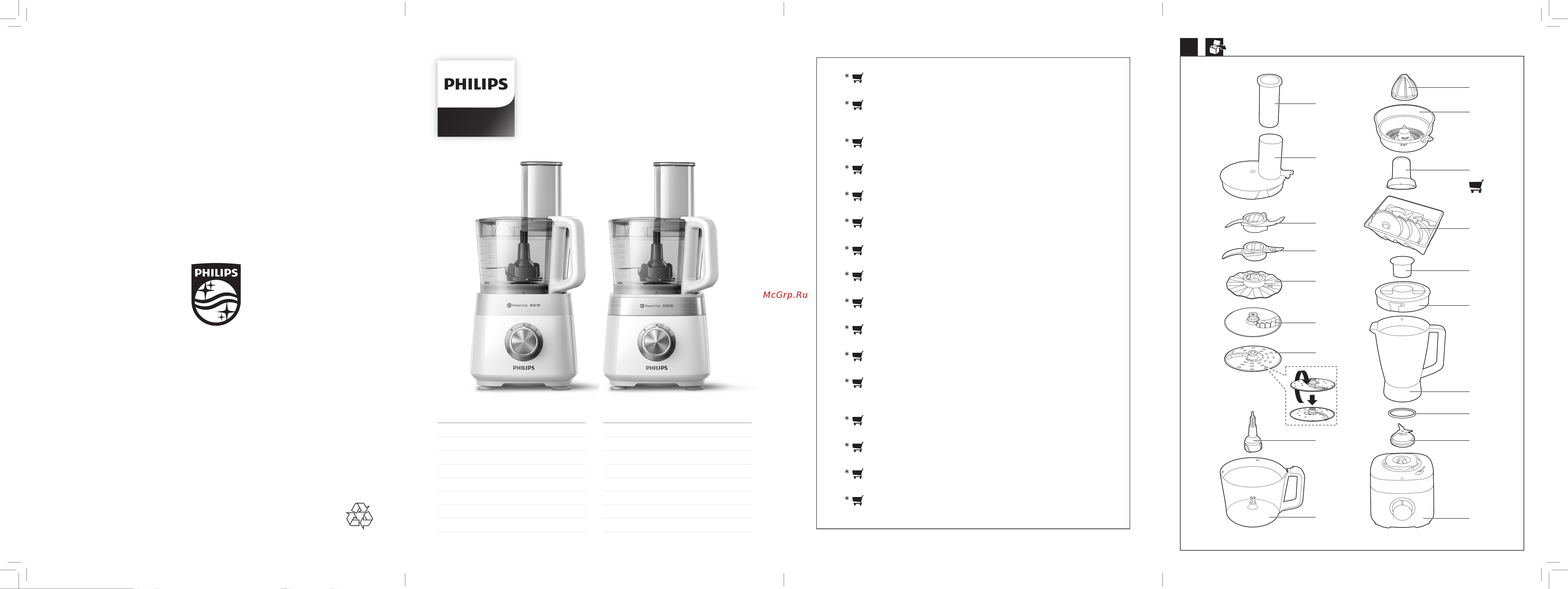 Philips HR7510 Viva Collection Руководство по эксплуатации онлайн