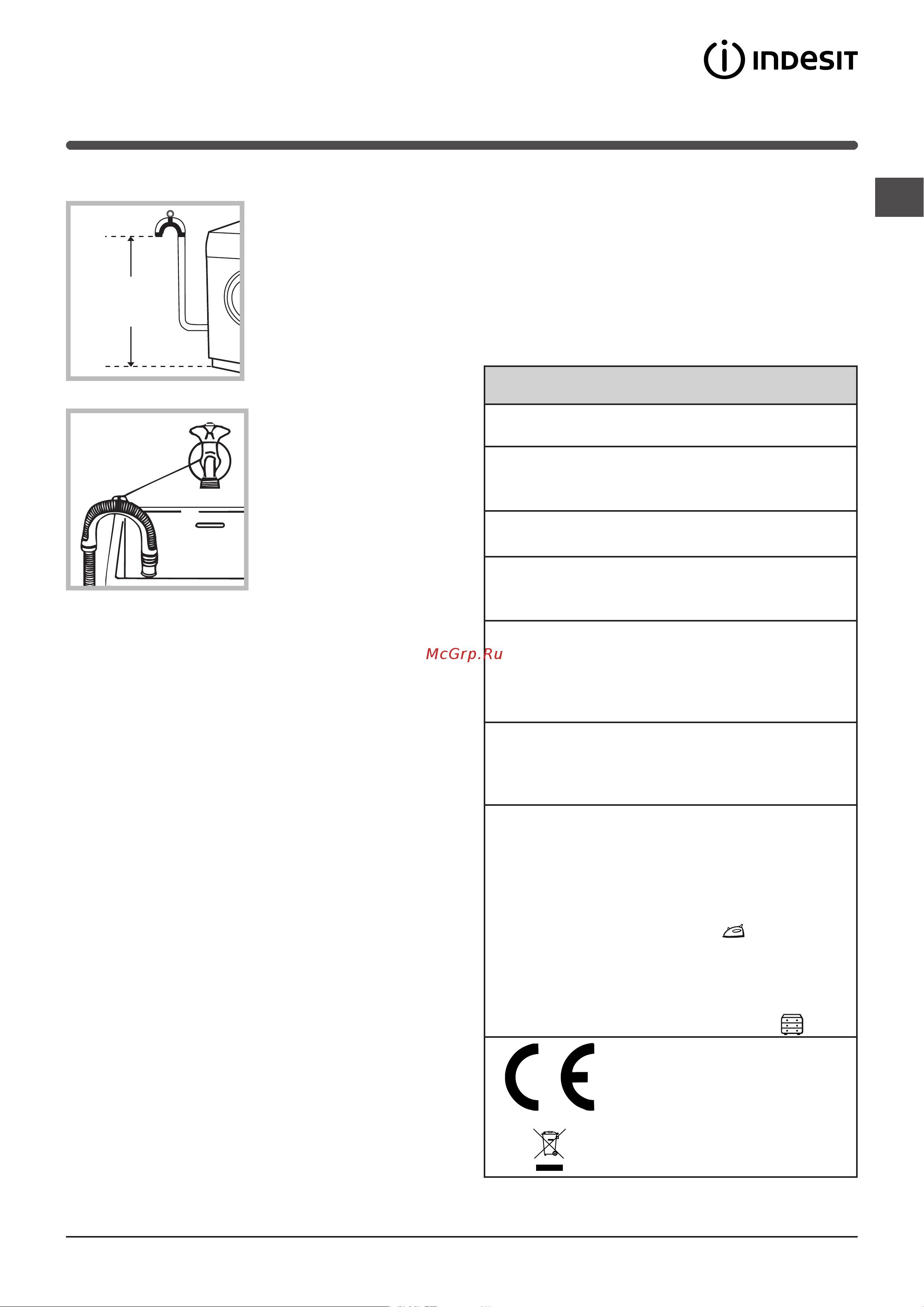 Indesit XWDA 751680 X W [15/84] Datos técnicos