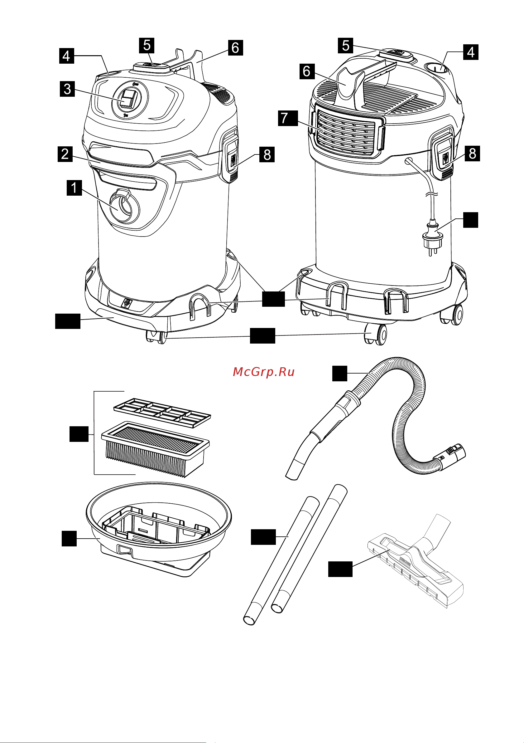 Karcher AD 4 Premium (16297310) Руководство по эксплуатации онлайн [2/198] 763090