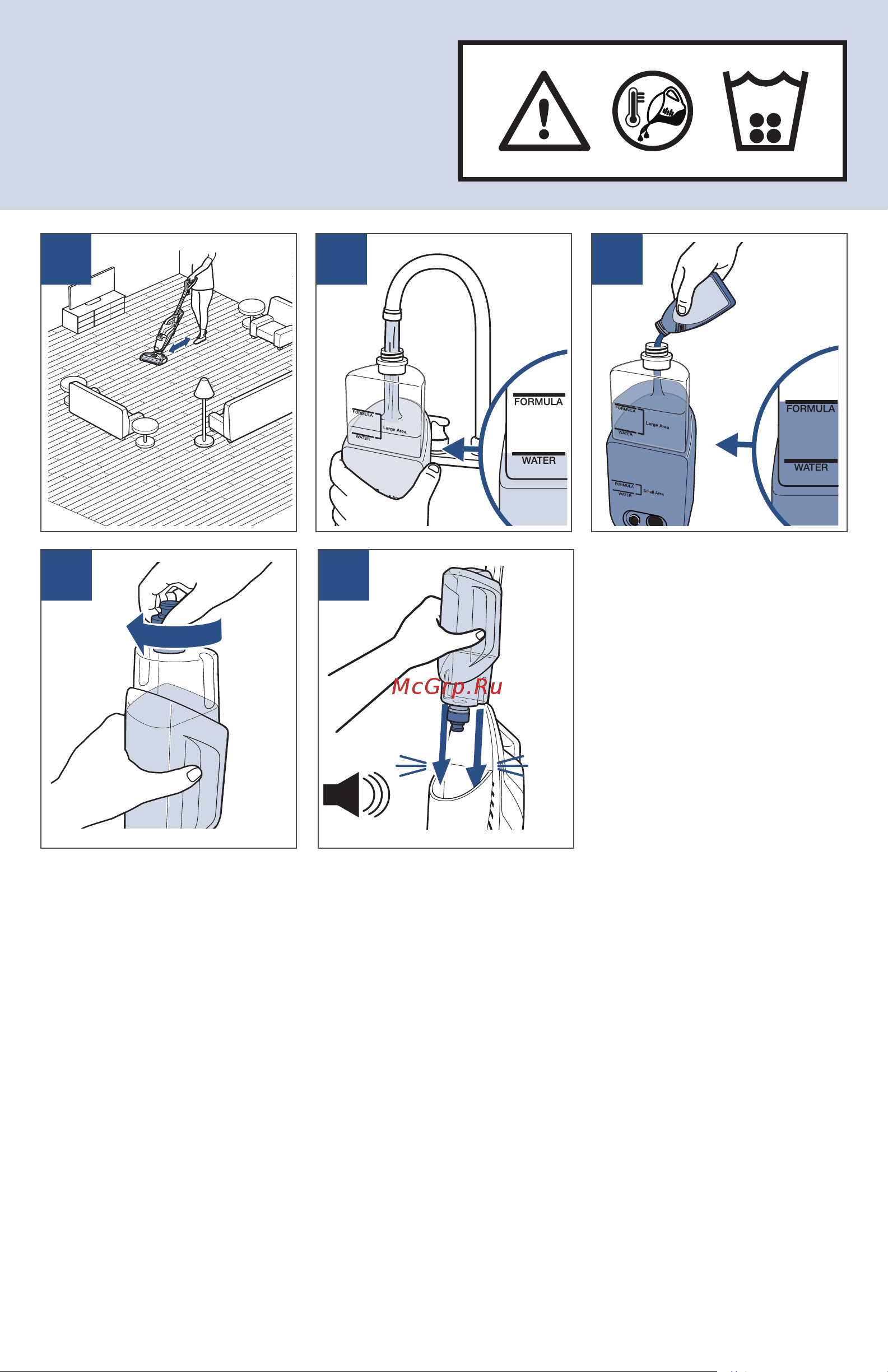 Bissell CrossWave Cordless 2582N Руководство по эксплуатации онлайн [8/16] 763771