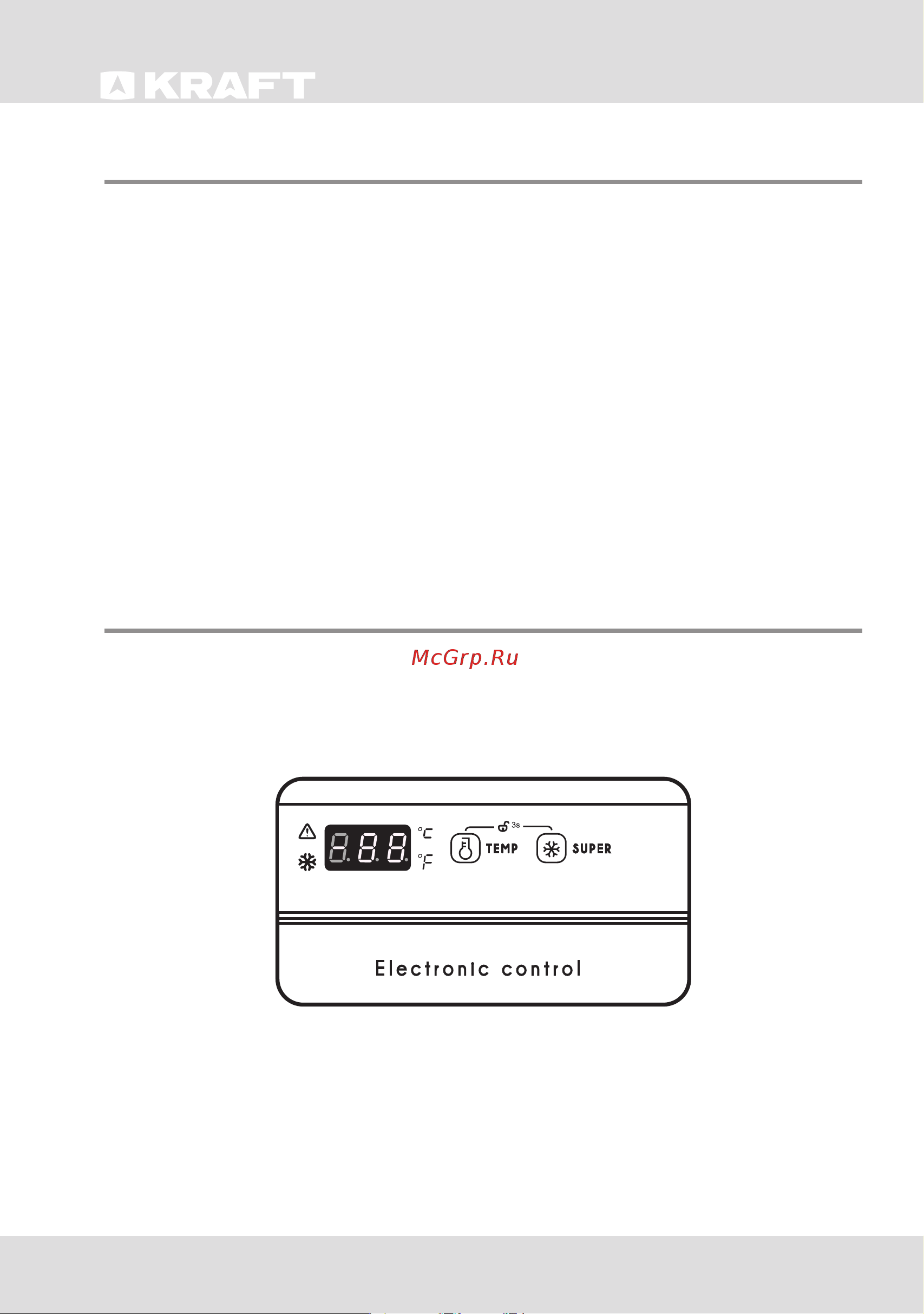 KRAFT BDW225BLG [6/16] Порядок работы