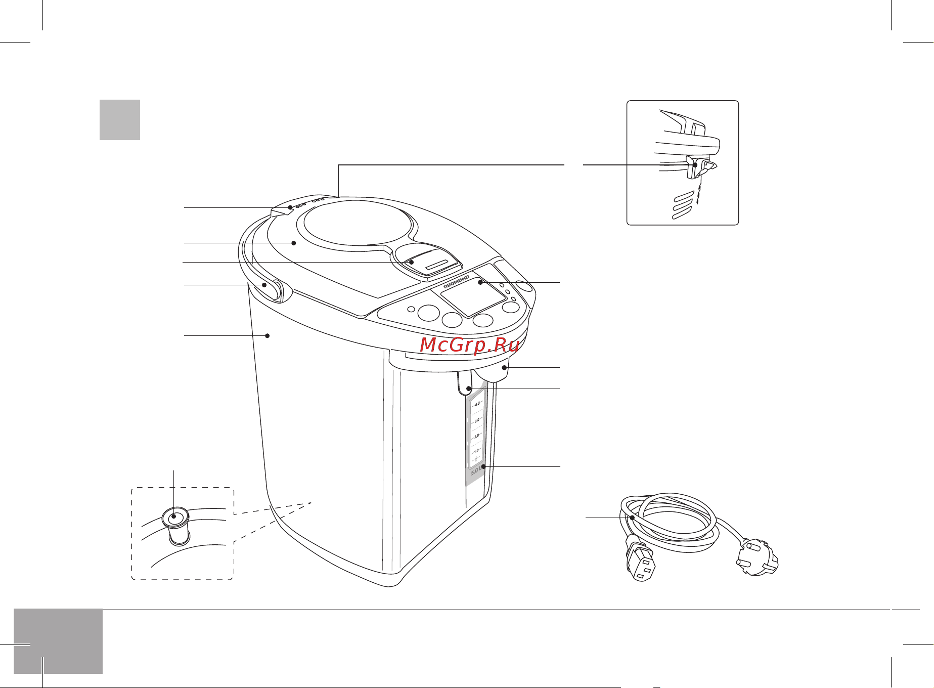 Redmond SkyThermopot M810S Руководство по эксплуатации онлайн [4/52] 764380