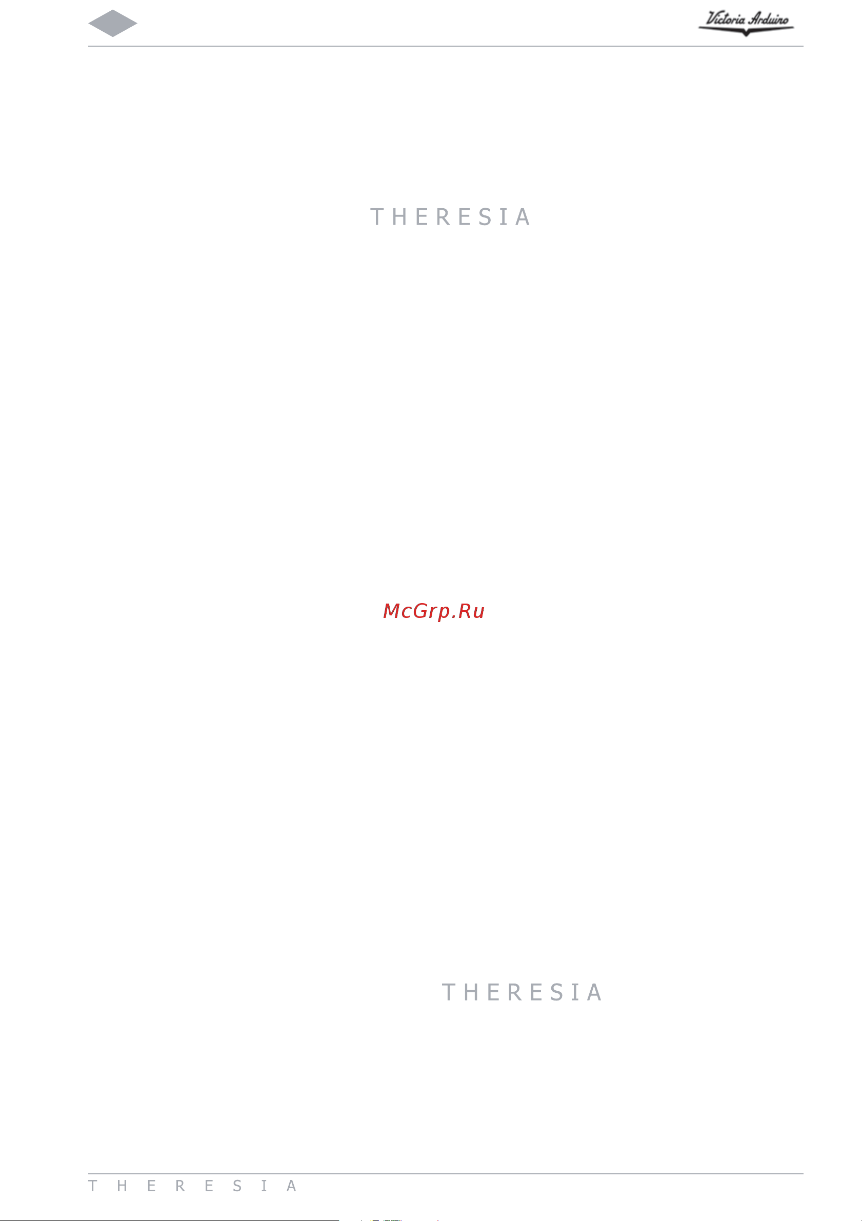 Victoria Arduino Theresia T3 [5/106] Indice