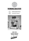 Rommelsbacher EKS 1510 Руководство по эксплуатации