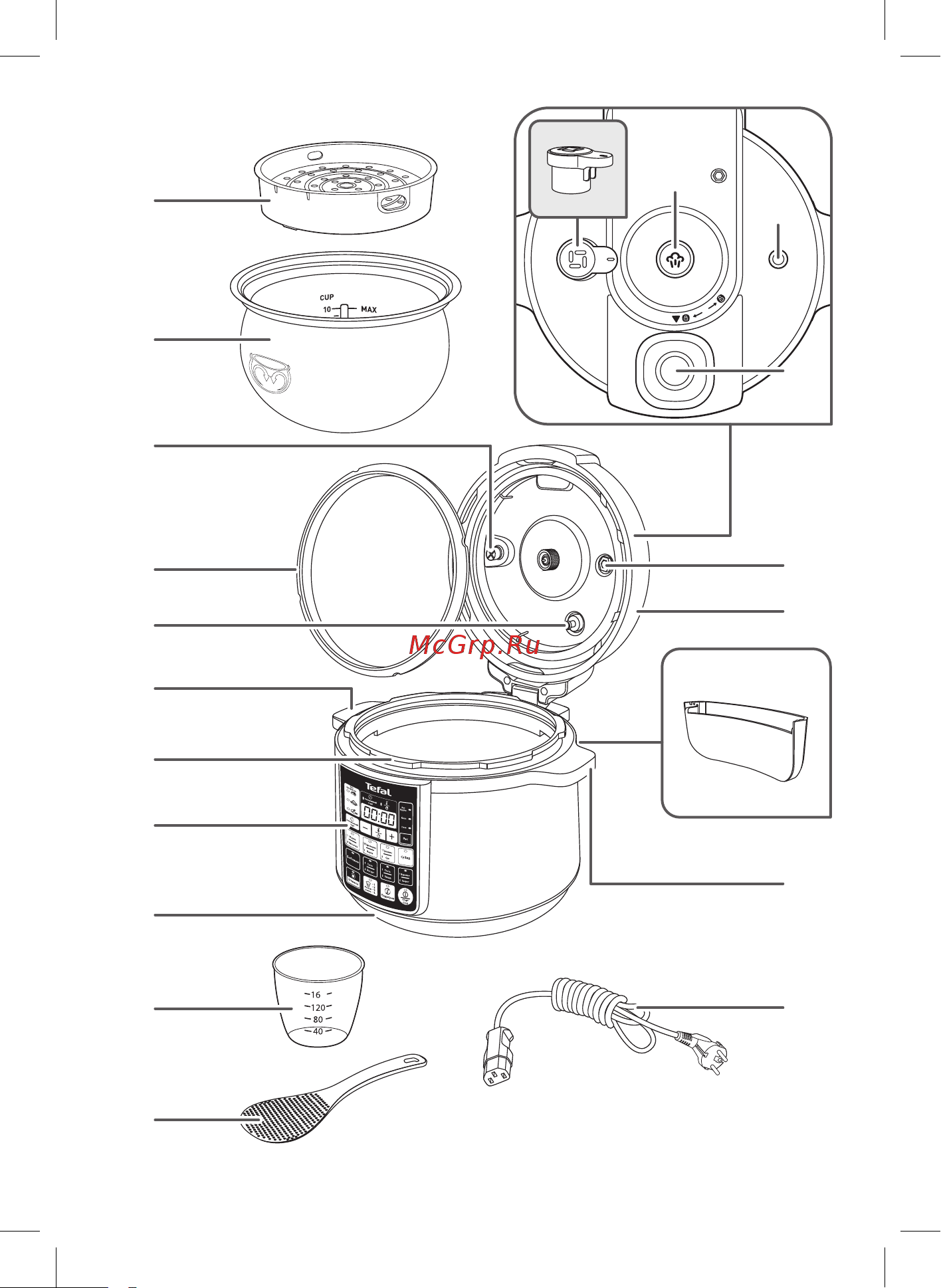Tefal CY621D32 Advanced Pressure Cooker Руководство по эксплуатации онлайн [2/92] 764764