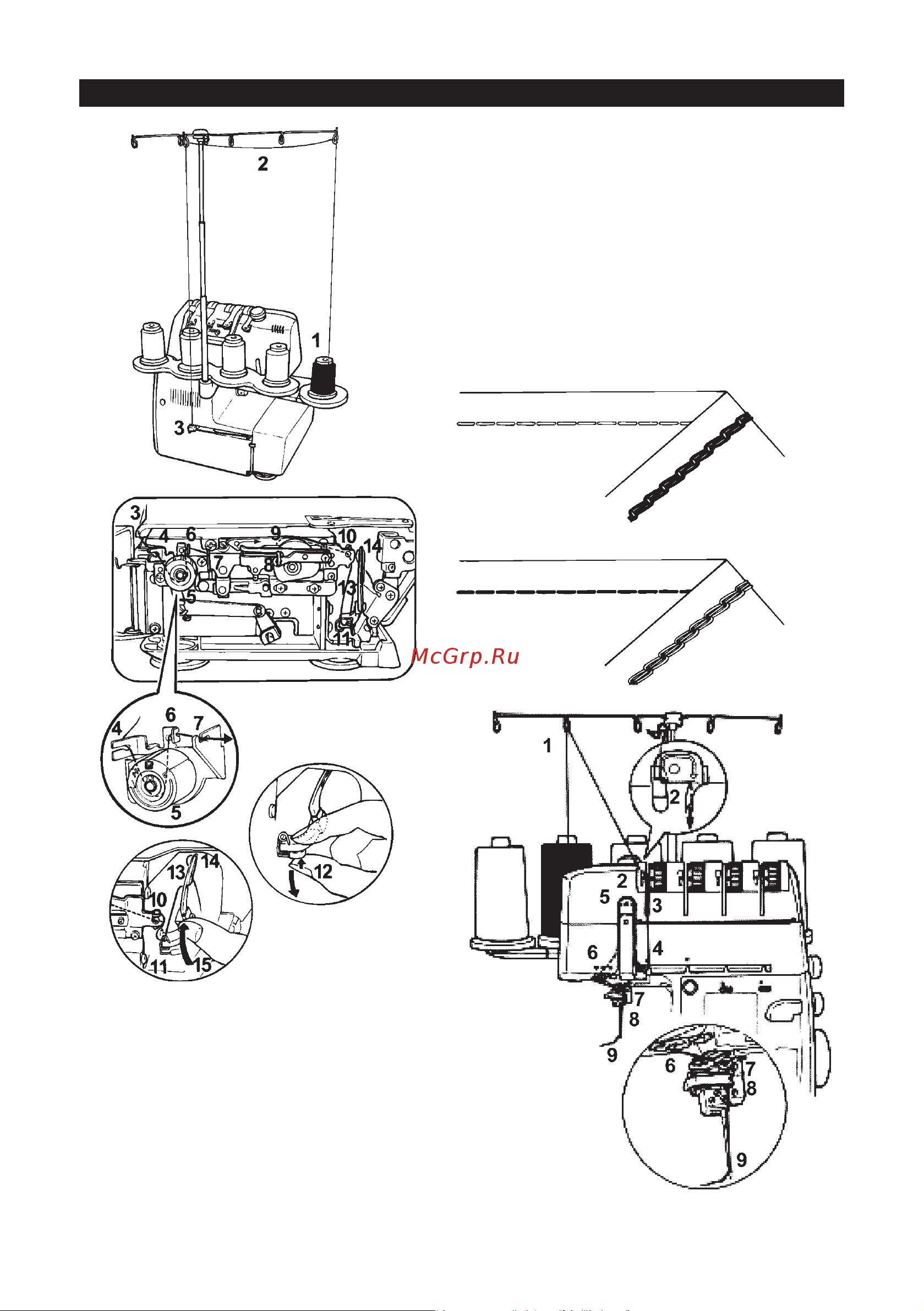 Juki PE 1500 [34/46] Ïîäãîòîâêà öåïíîãî ñòåæêà