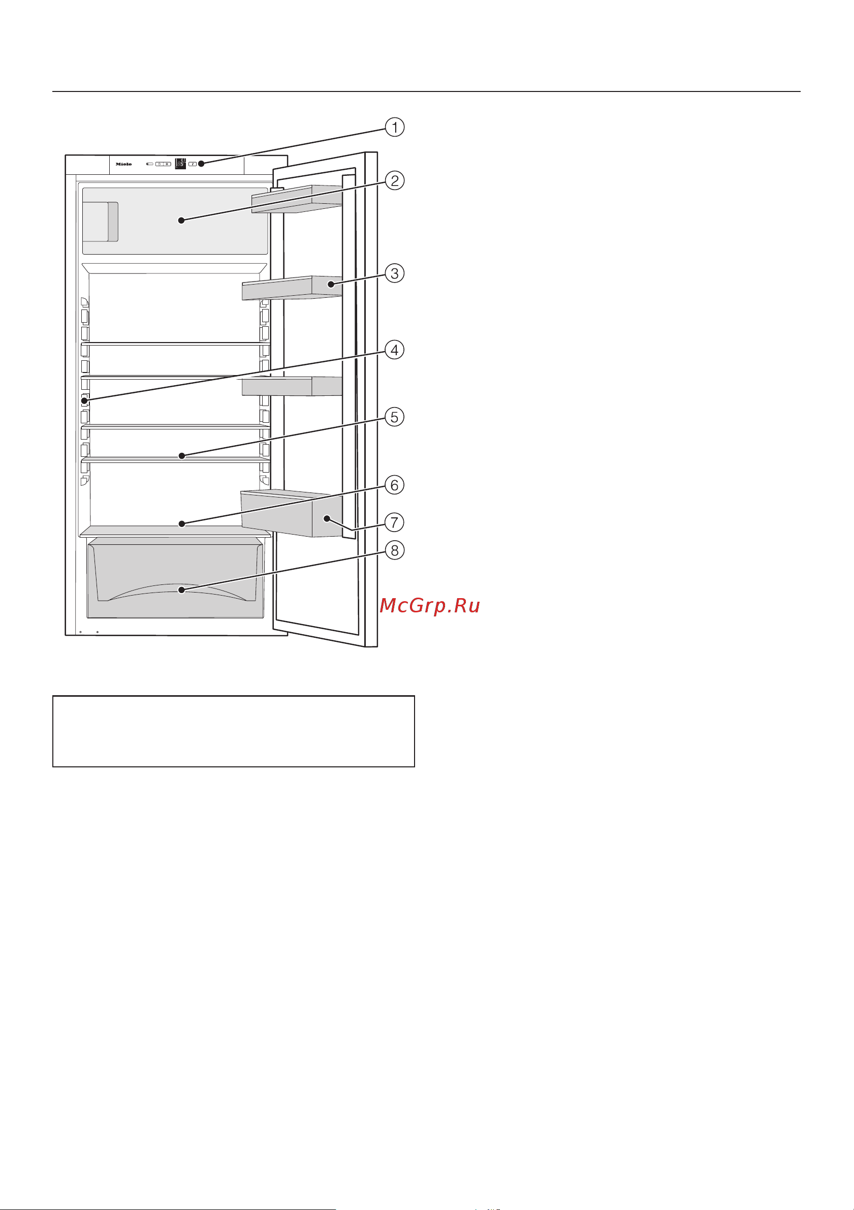 Miele K32122i [5/68] Îïèñàíèå ïðèáîðà