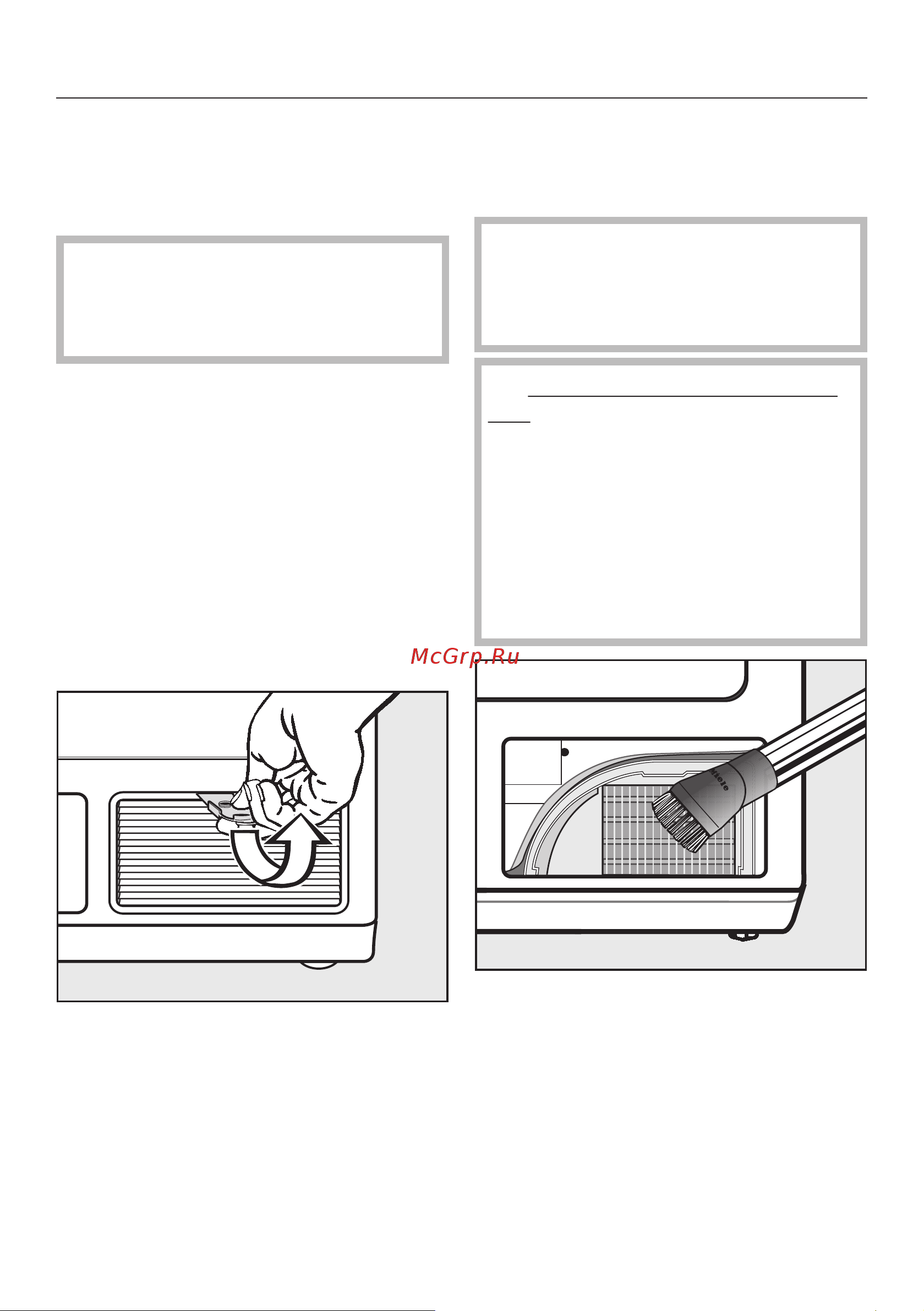 Miele PT 7137 WP VARIO RU LW [38/60] Чистка и уход