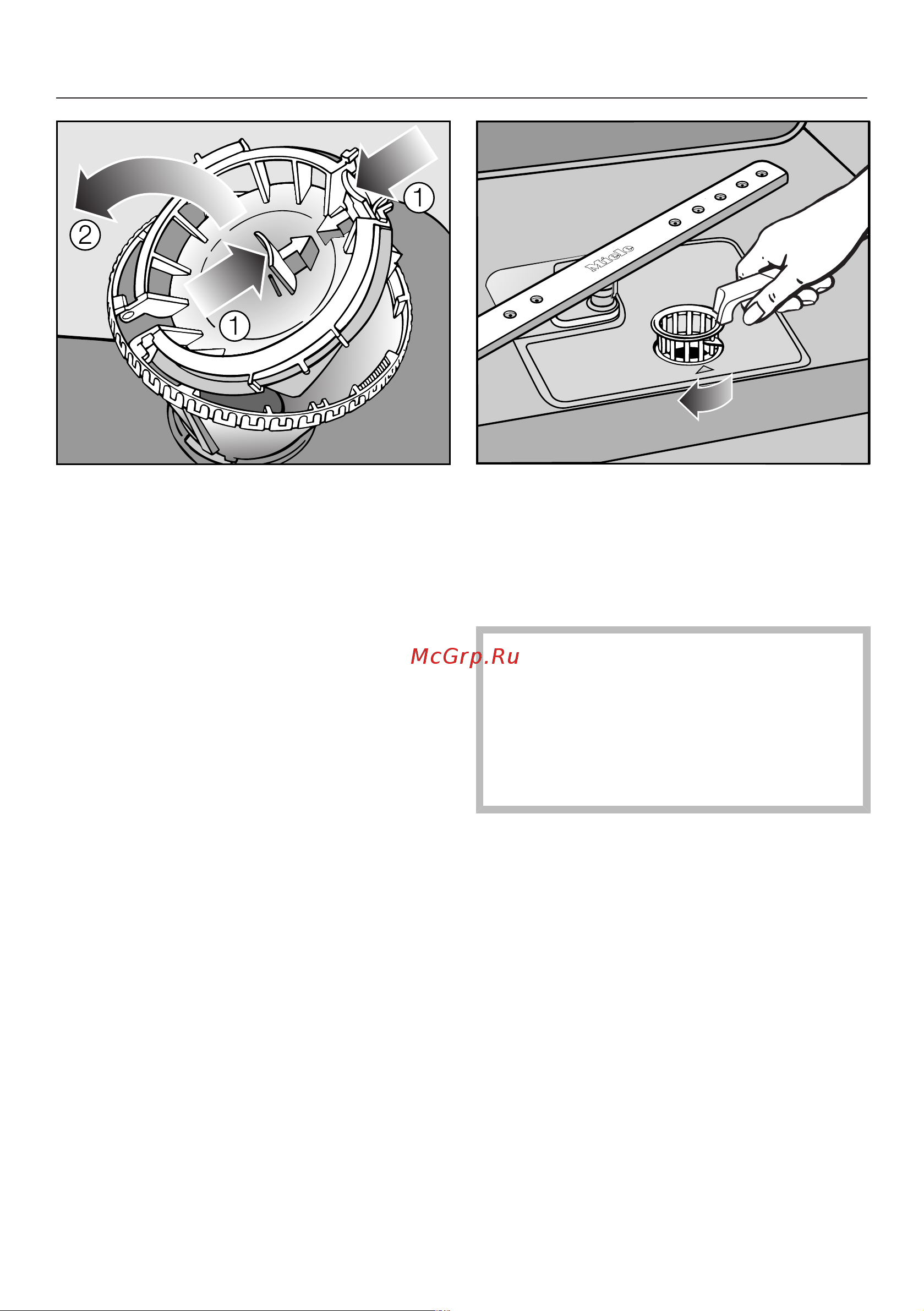 Miele G 6000 SC [65/88] Cleaning and care