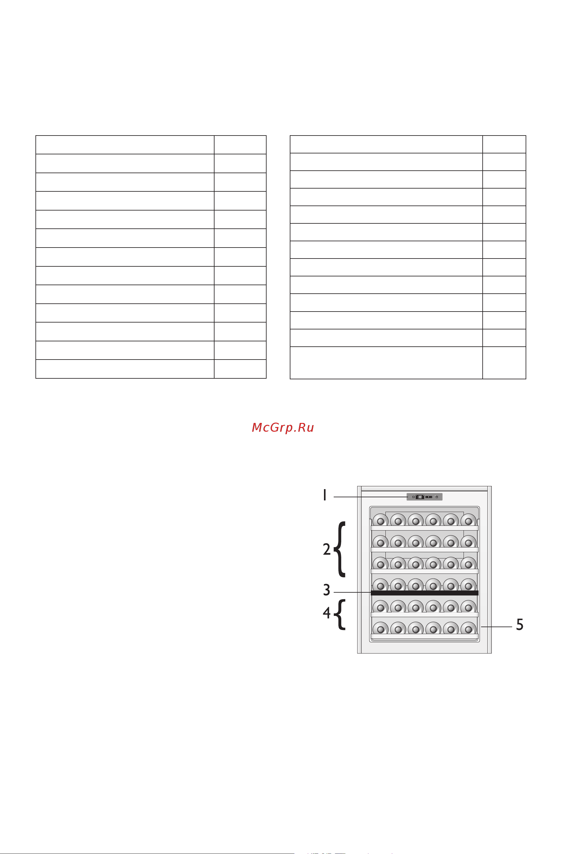 KitchenAid KCBWX70600L [9/20] Description of the appliance