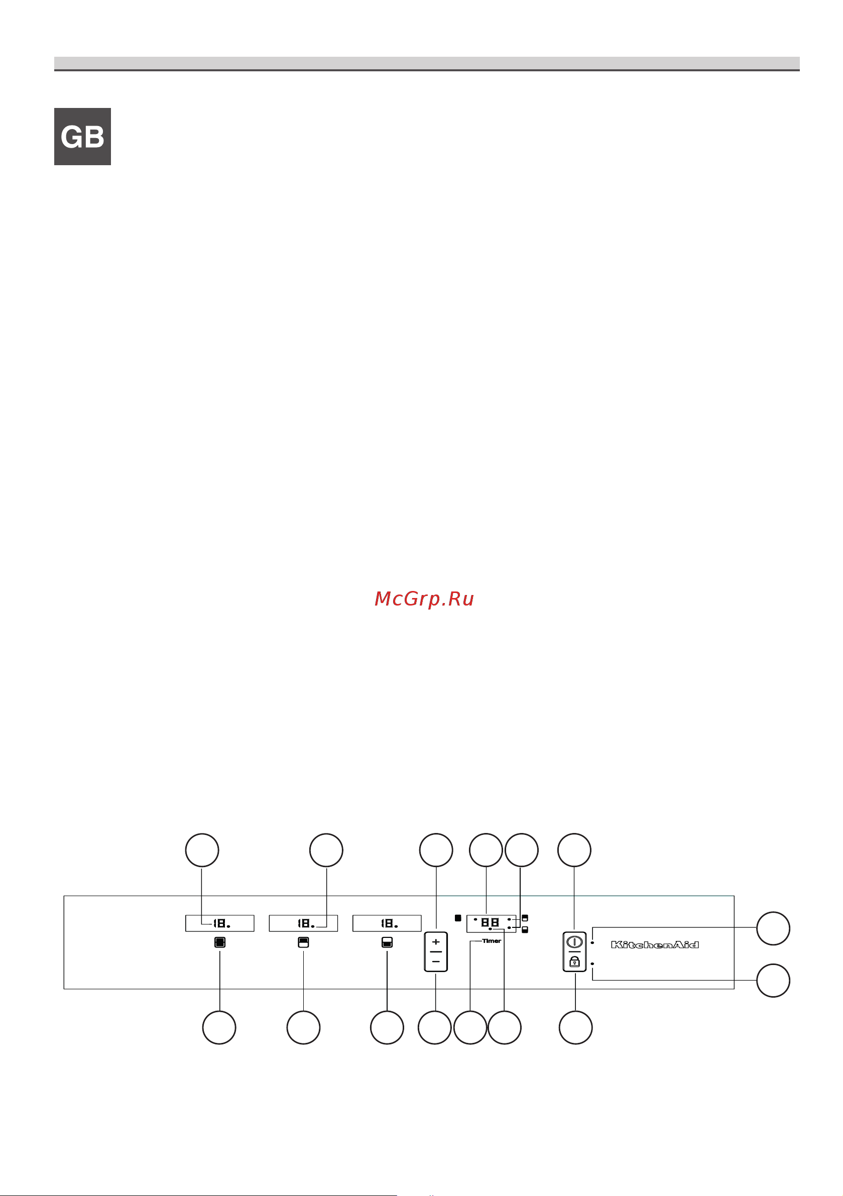 KitchenAid KHCMF45000 [12/88] Description of the appliance