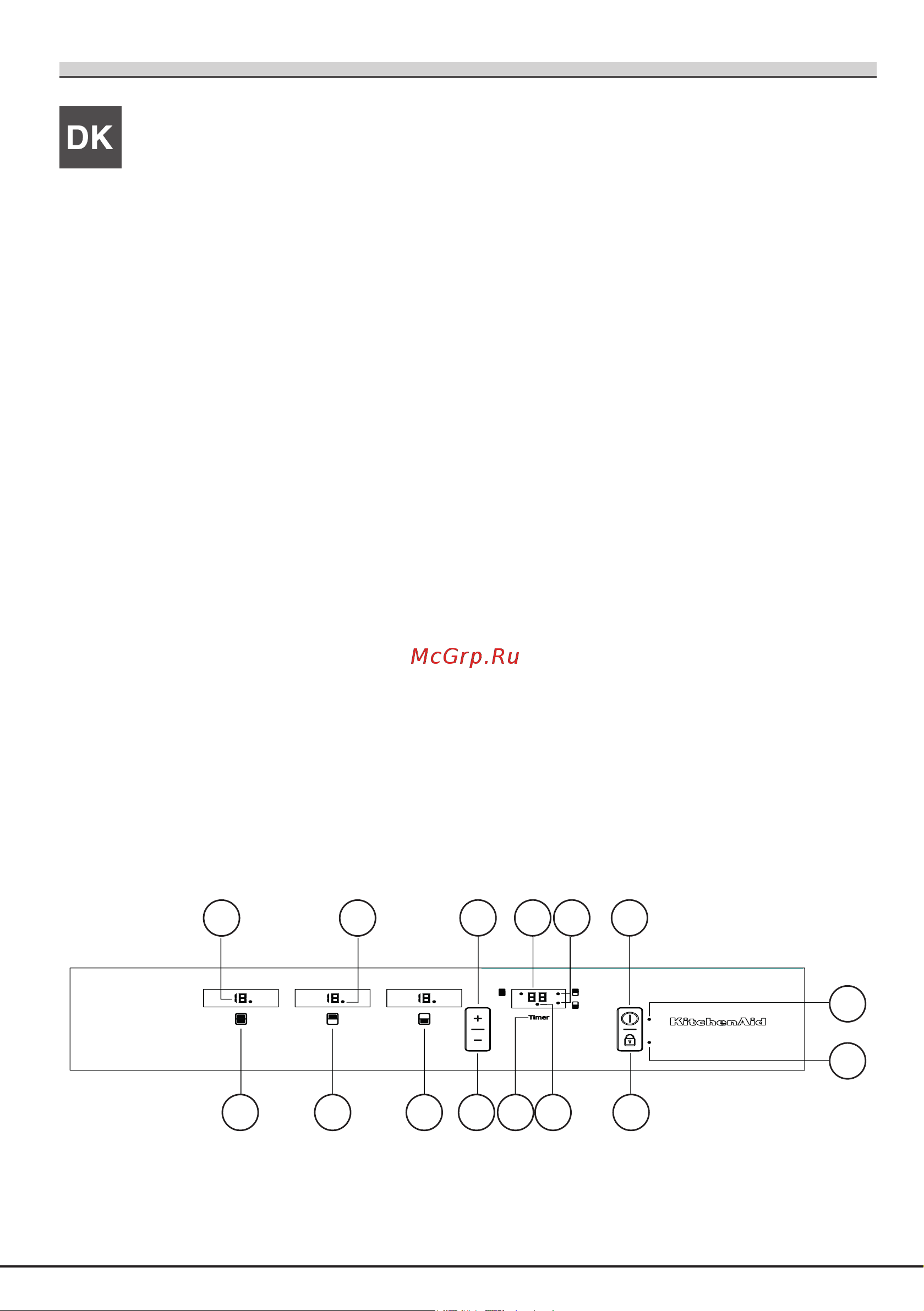 KitchenAid KHCMF45000 [18/88] Beskrivelse af apparatet