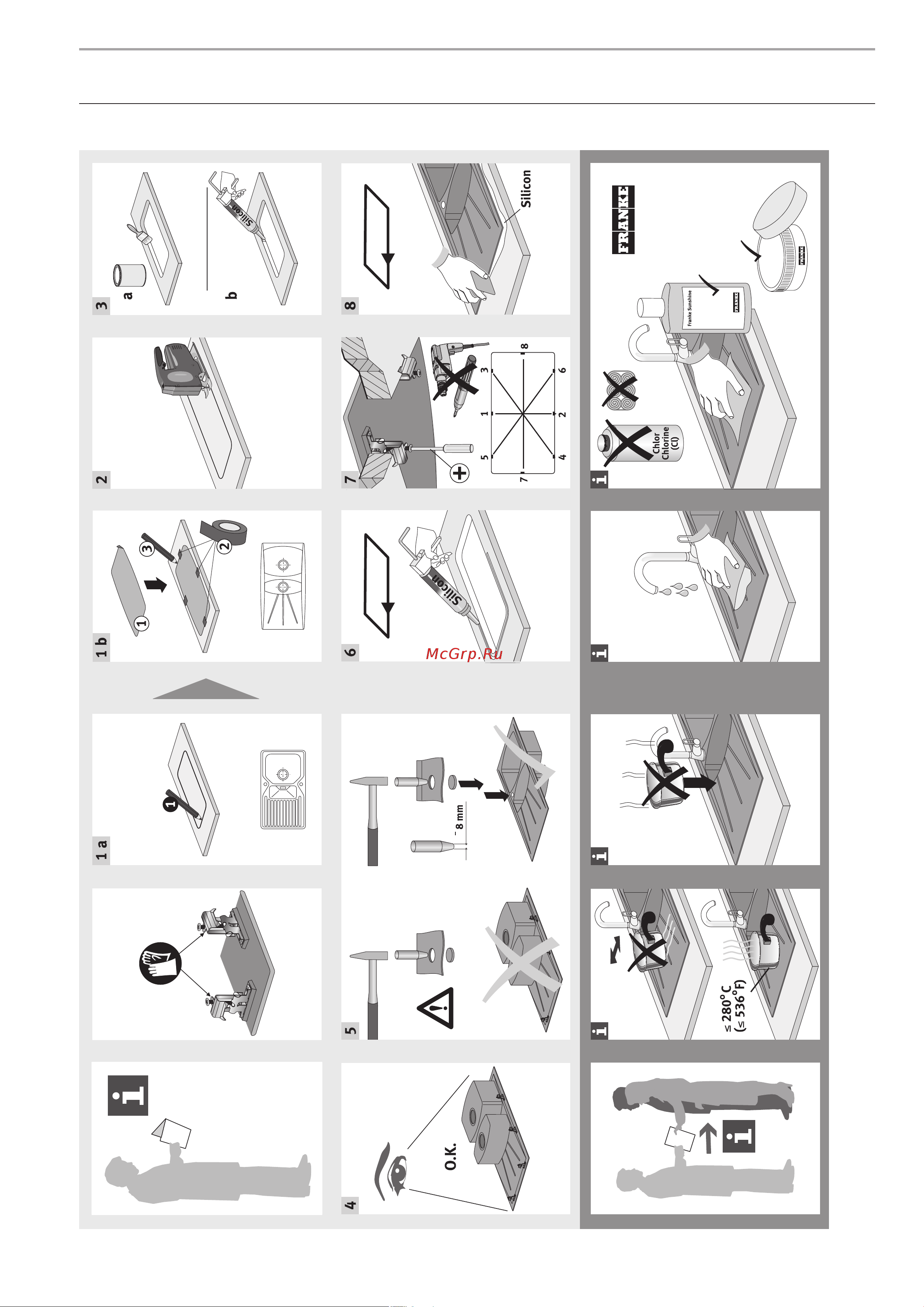 Franke FTC 612 WH [41/44] Инструкция по монтажу гранитных моек franke