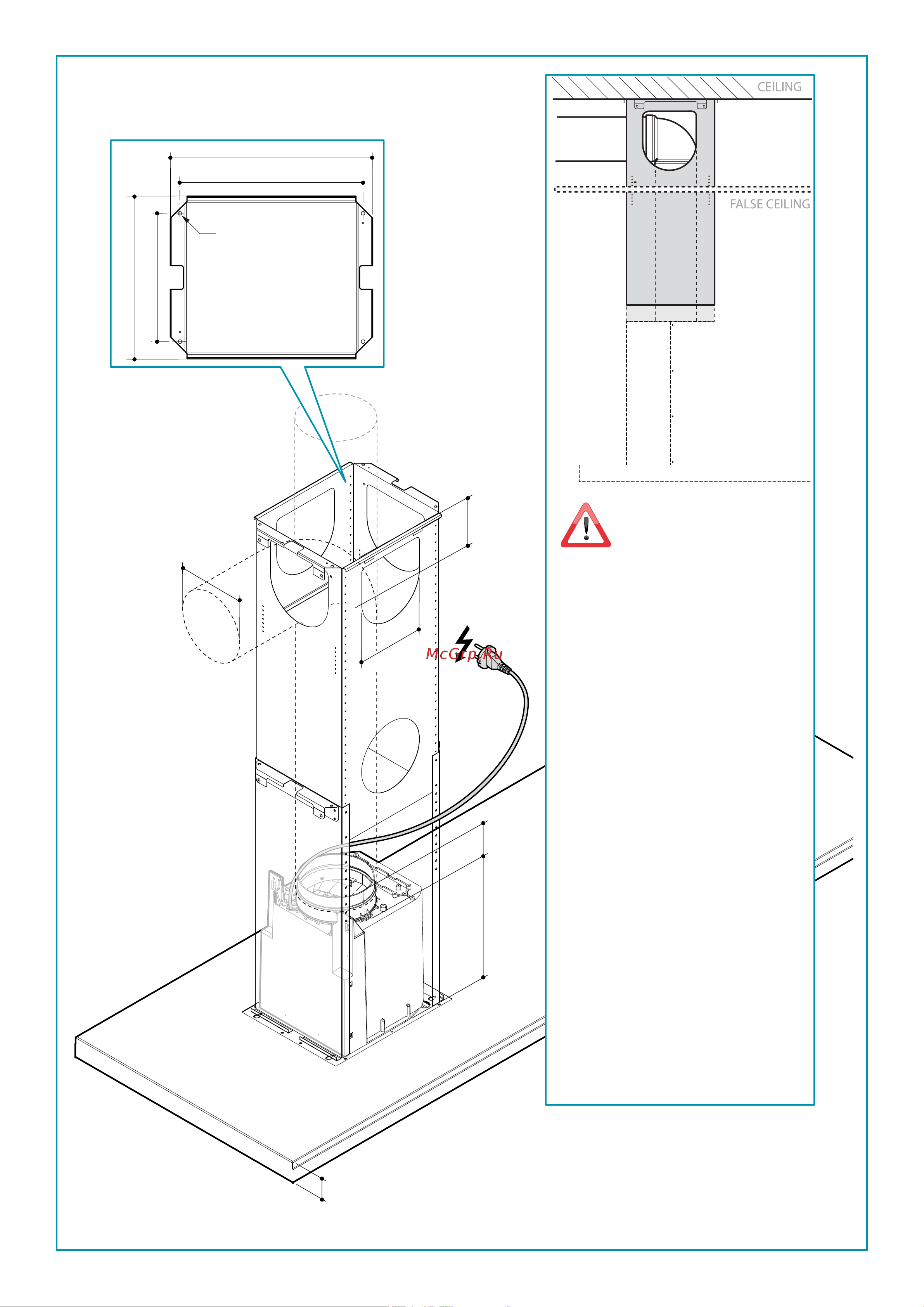 Falmec LUMEN IS STEEL 175 DX [3/56] Ø150 mm
