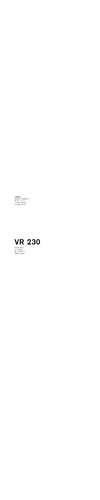 Gaggenau VR 230 134 Руководство по эксплуатации