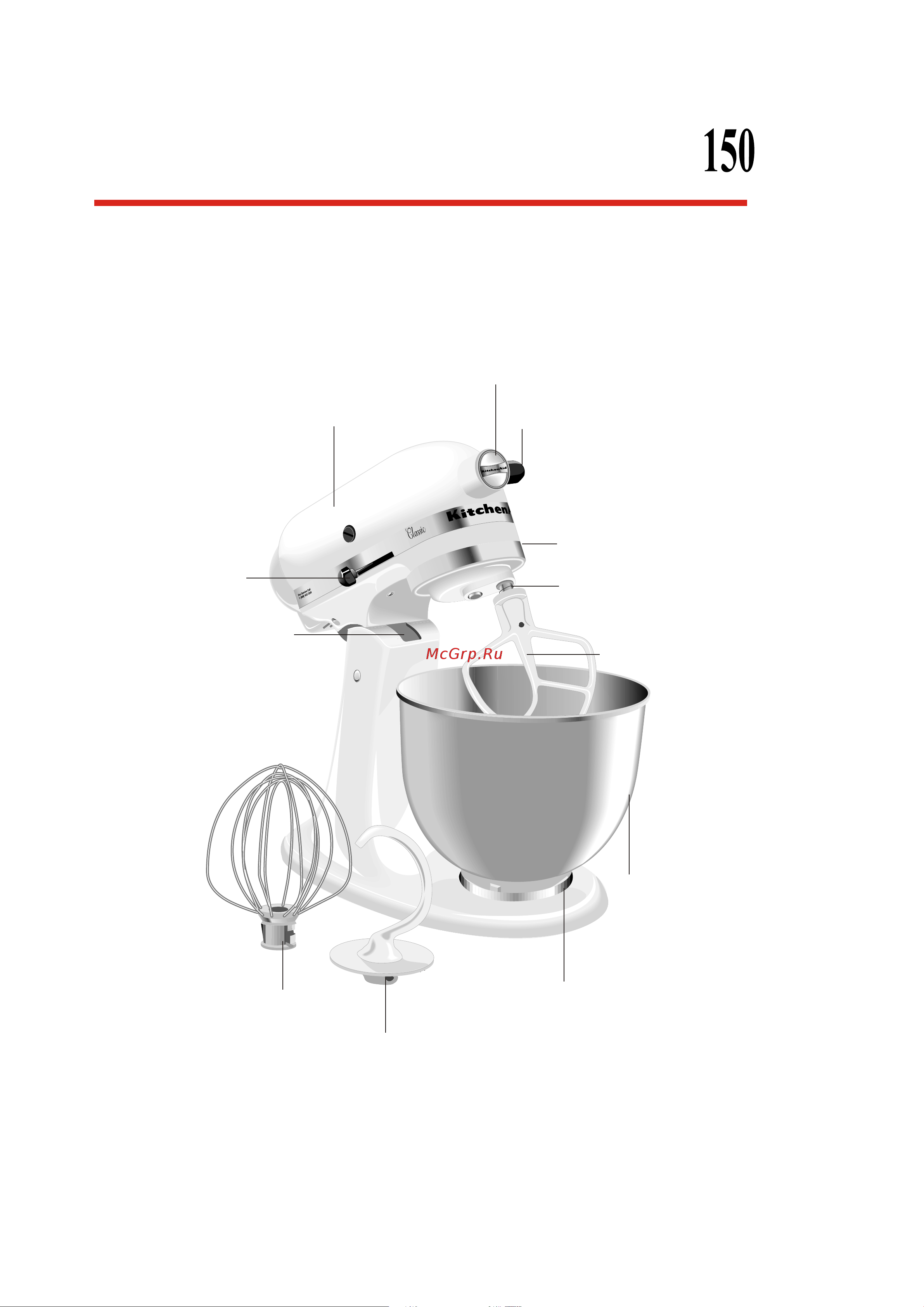KitchenAid 5KPM5EER [4/12] Óñòðîéñòâî ìèêñåðîâ 5k45ss 5ksm90