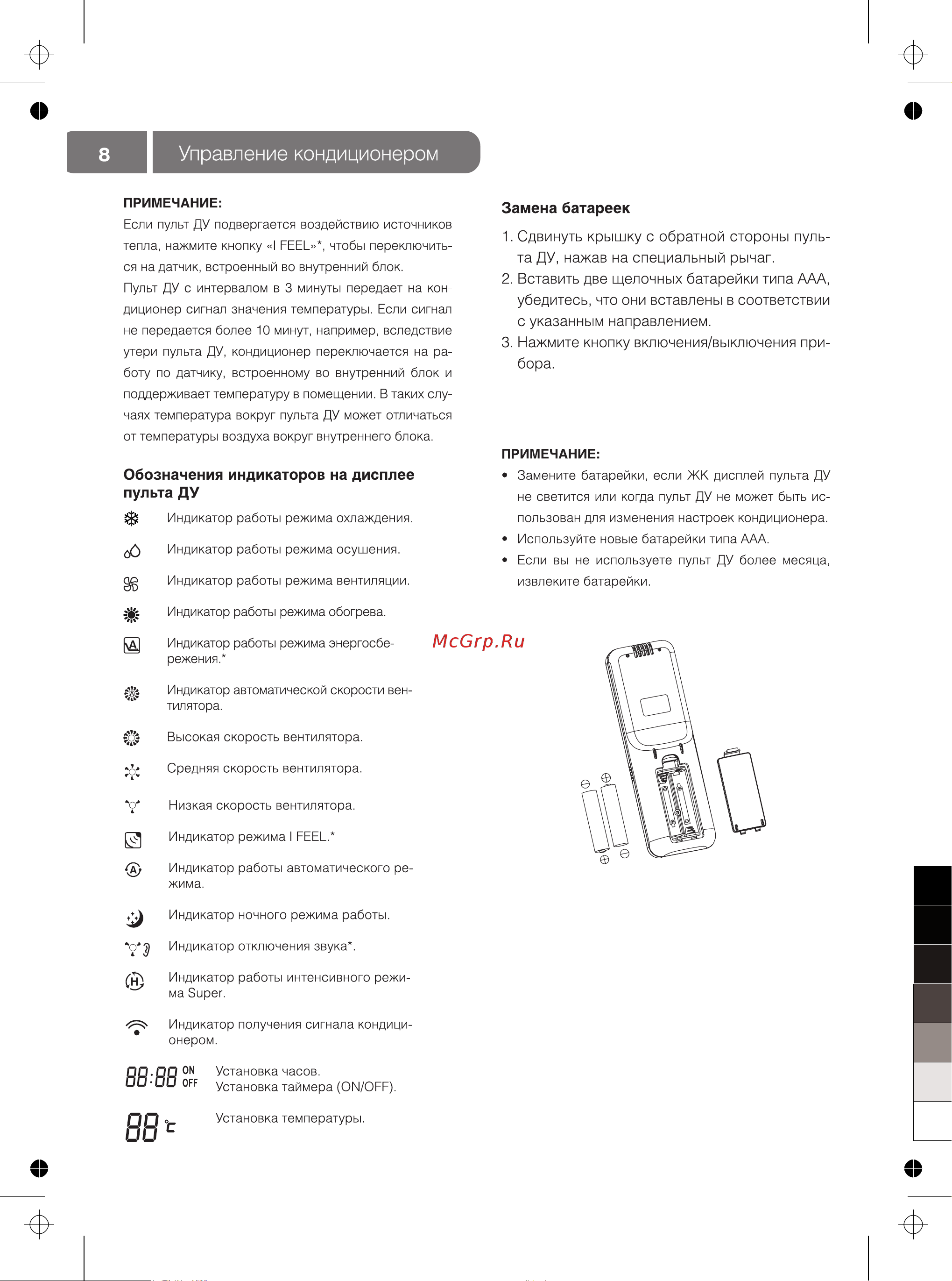 IGC RAK-09NH Руководство по эксплуатации онлайн [8/24] 765960