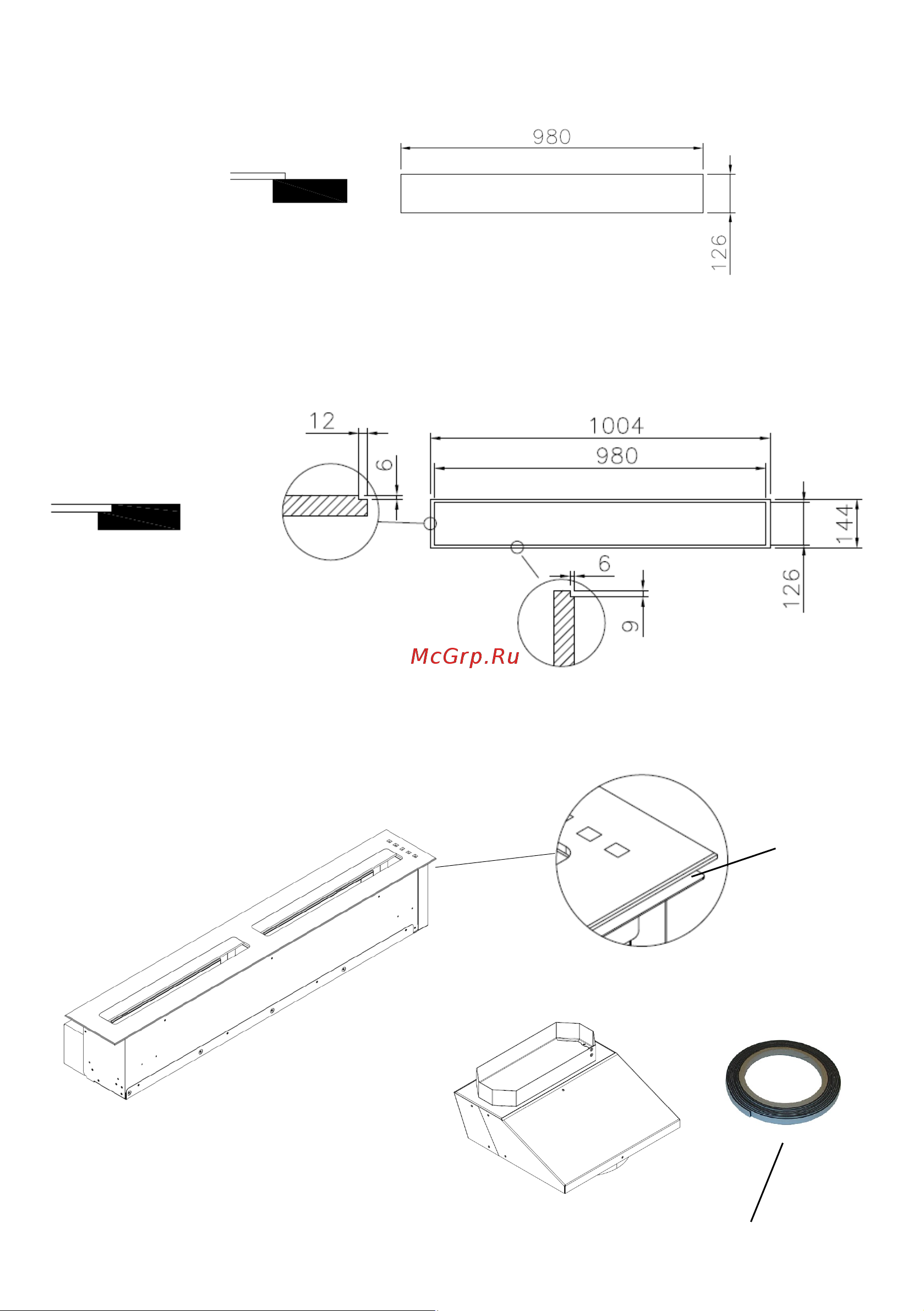 Fulgor Milano FPH 10014 TC BK [16/66] B transition piece