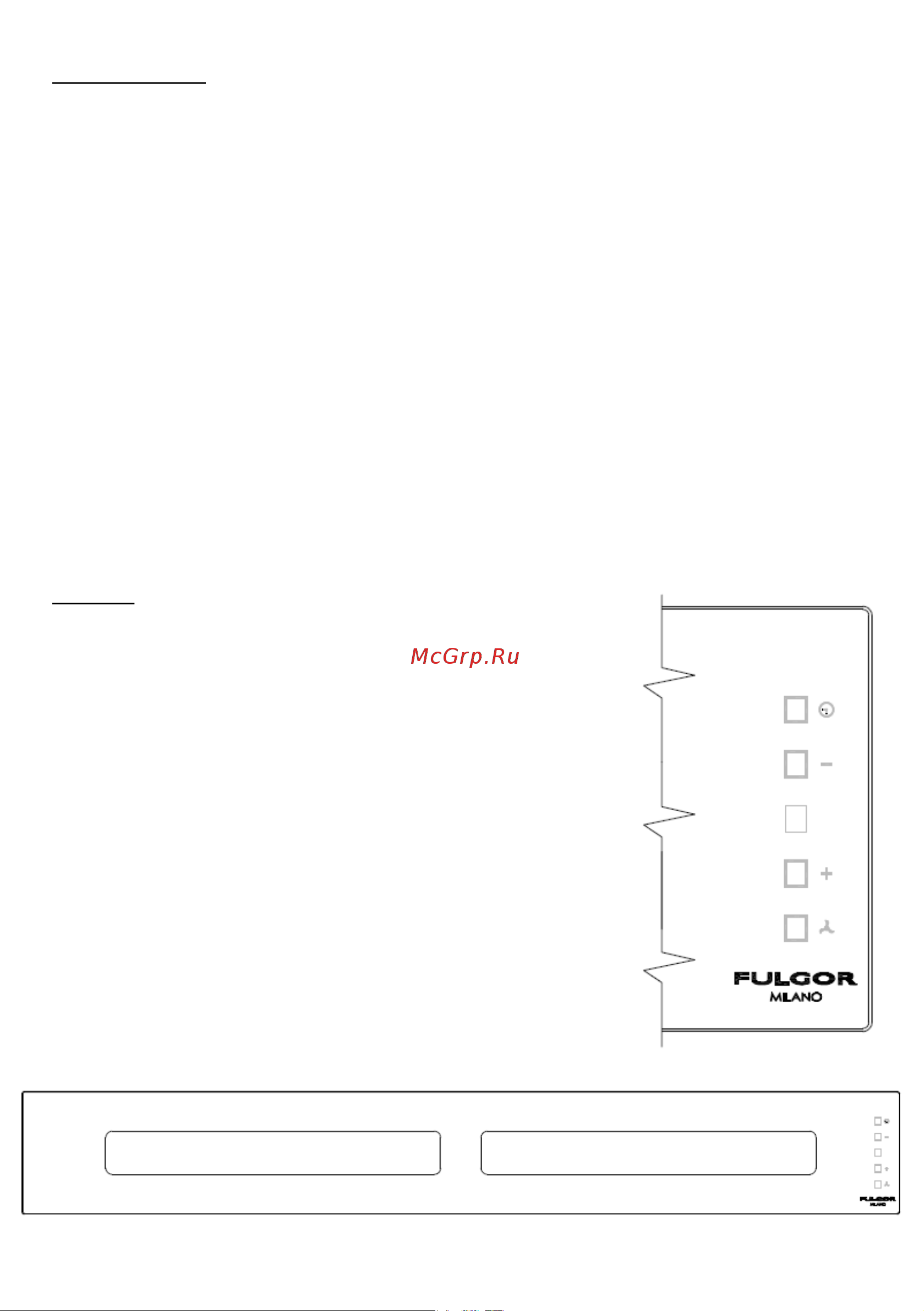 Fulgor Milano FPH 10014 TC BK [20/66] Control