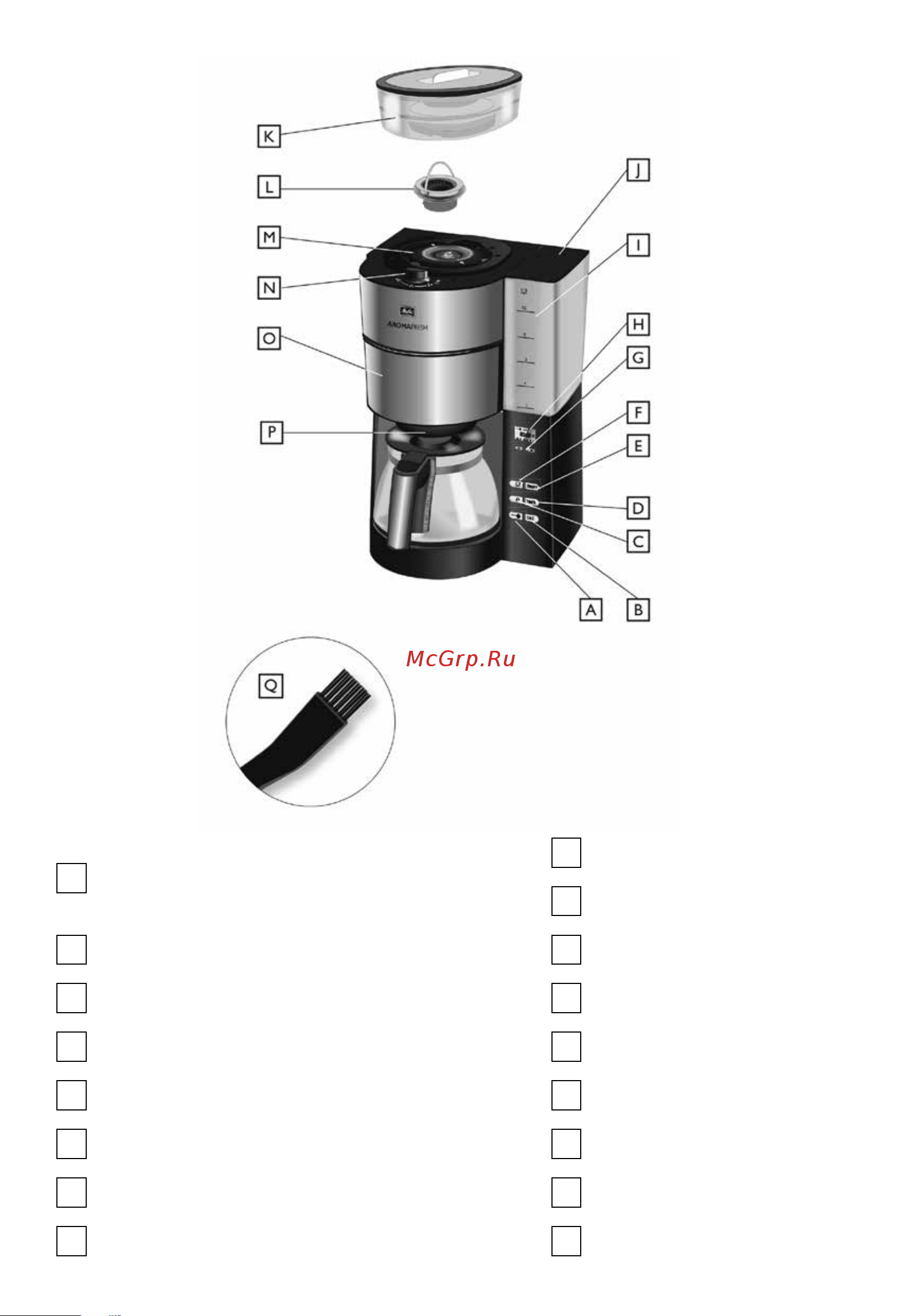 Melitta Aroma Fresh with Grinder Руководство по эксплуатации онлайн [2/12] 766197