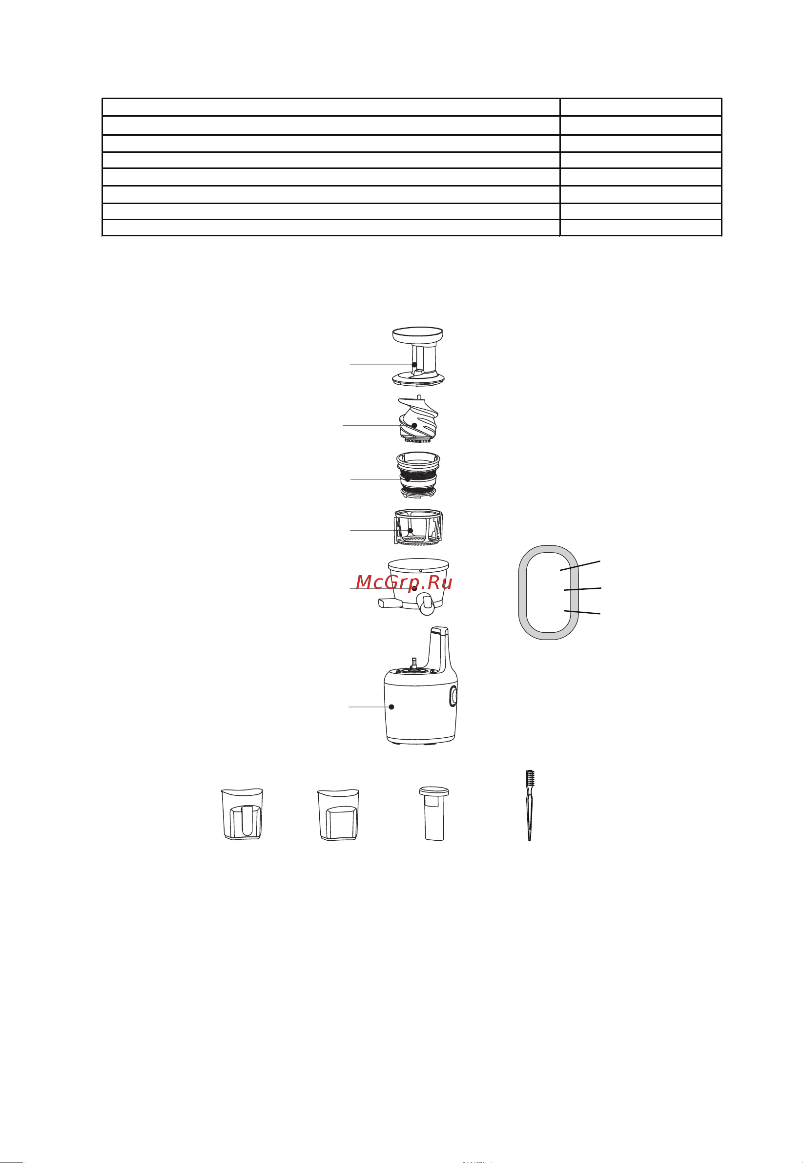 Midea MCJS1103 [7/15] Комплектность