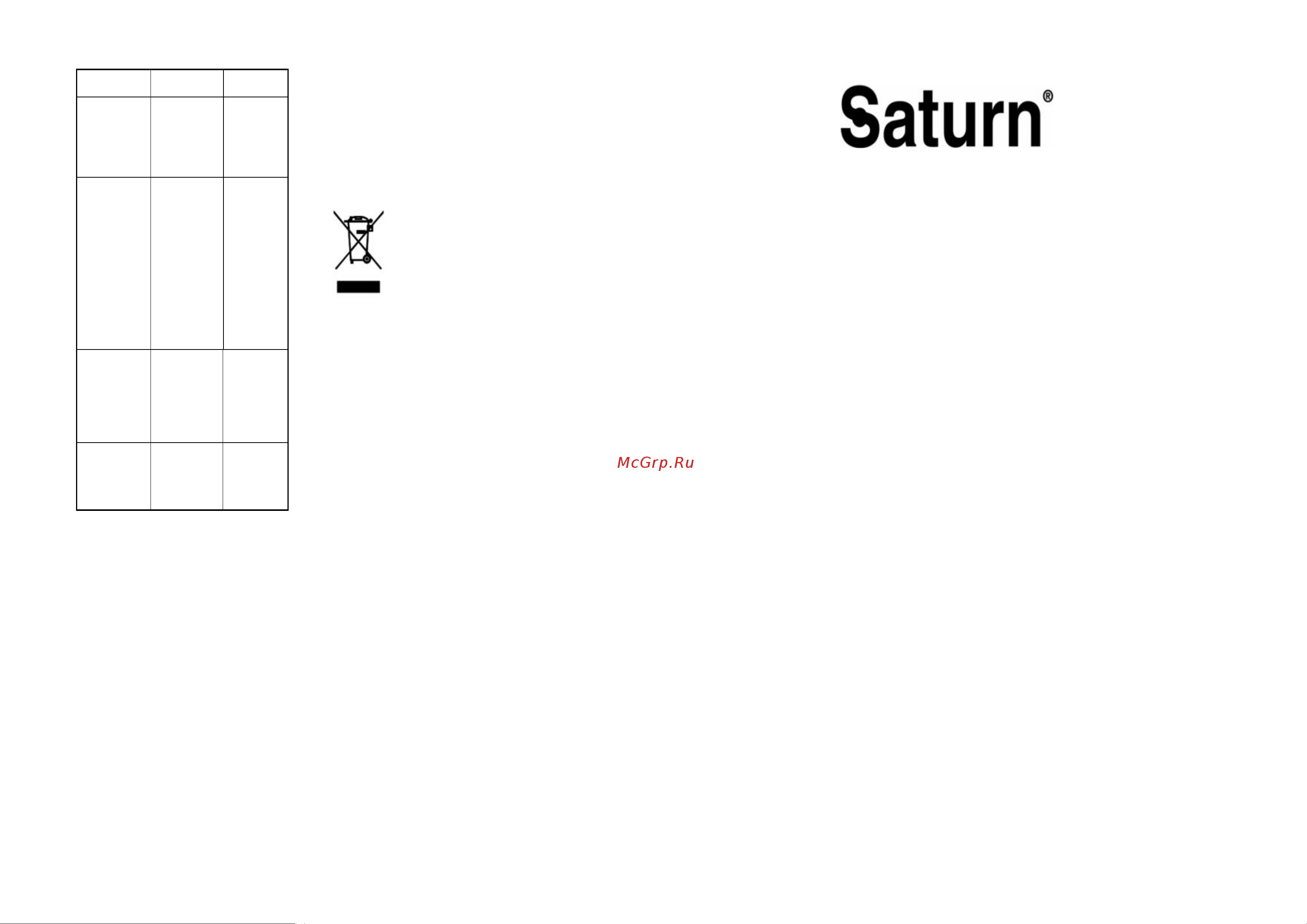 Saturn ST-FP0067 D [6/20] International manufacturer s
