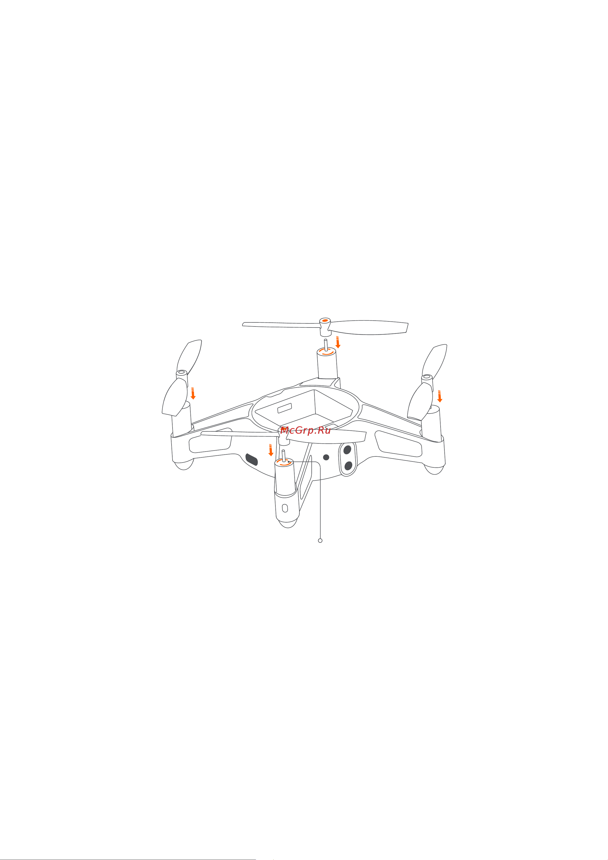 Xiaomi Mi Drone Mini LKU4042GL [34/71] Установка и снятие пропеллеров