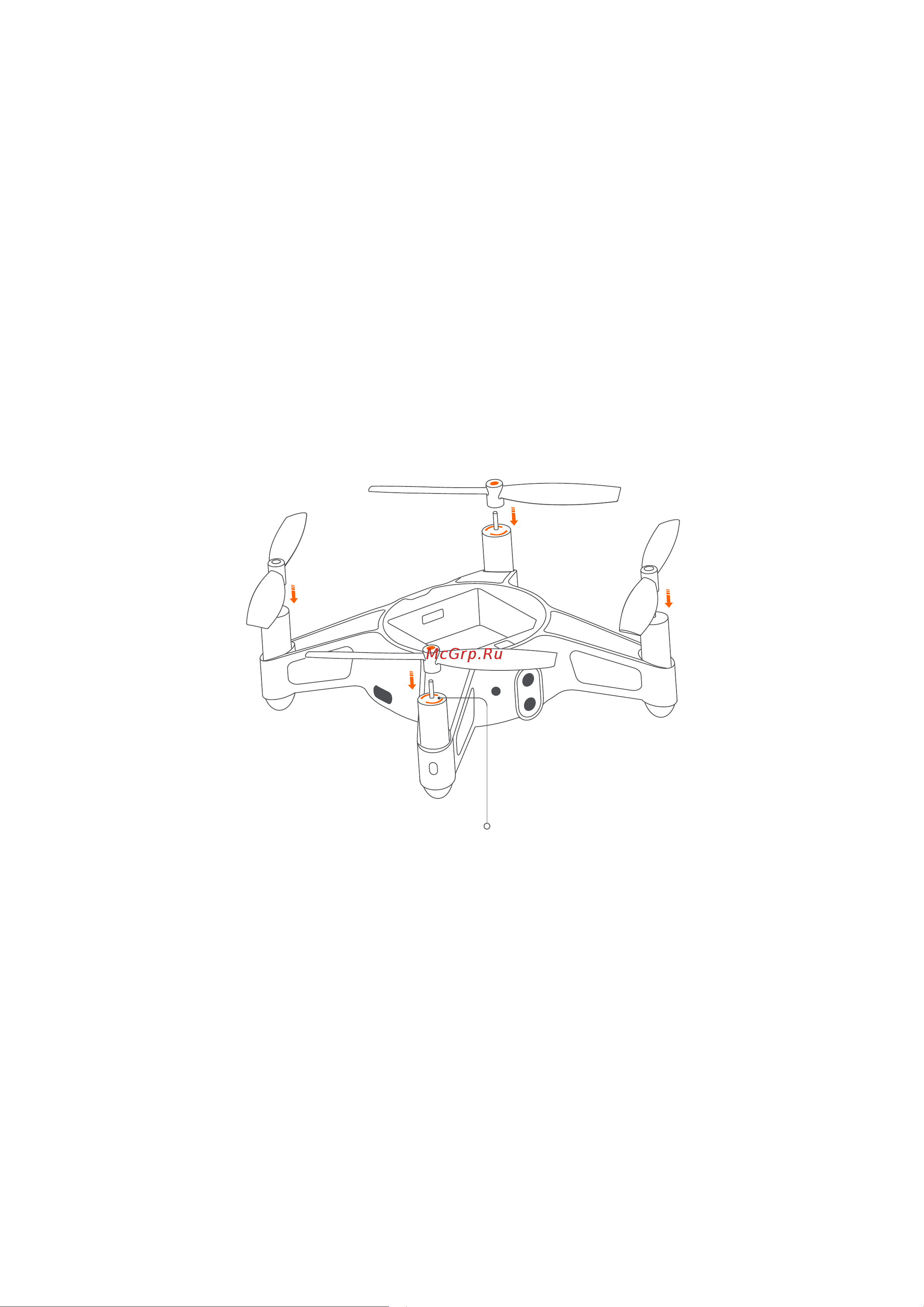 Xiaomi Mi Drone Mini LKU4042GL [7/71] Installing and disassembling the propellers